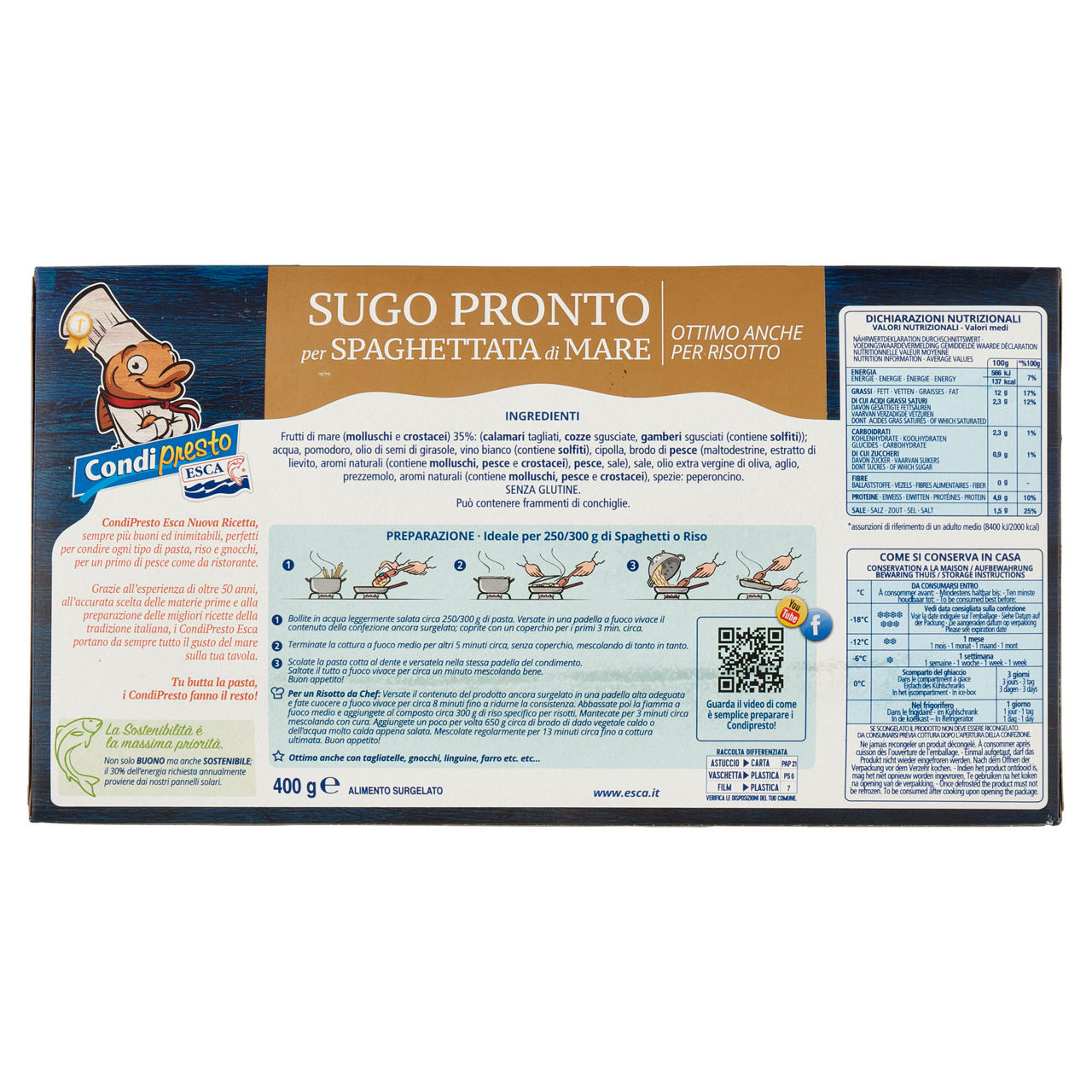 Sugo pronto per spaghettata di mare surgelato 400 gr - Immagine 31