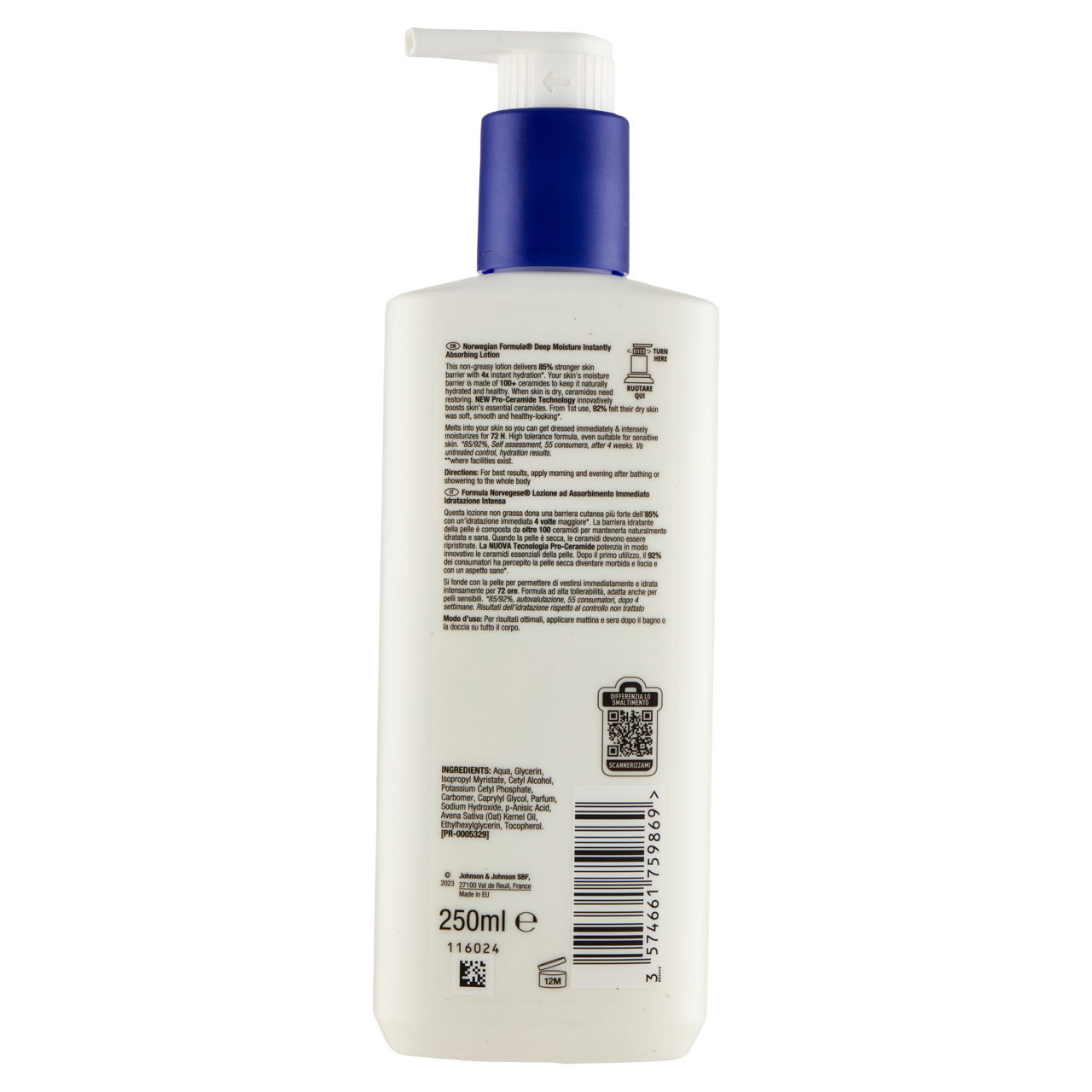 Lozione corpo neutrogena assorbimento immediato idratazione intensa ml 250 - Immagine 11