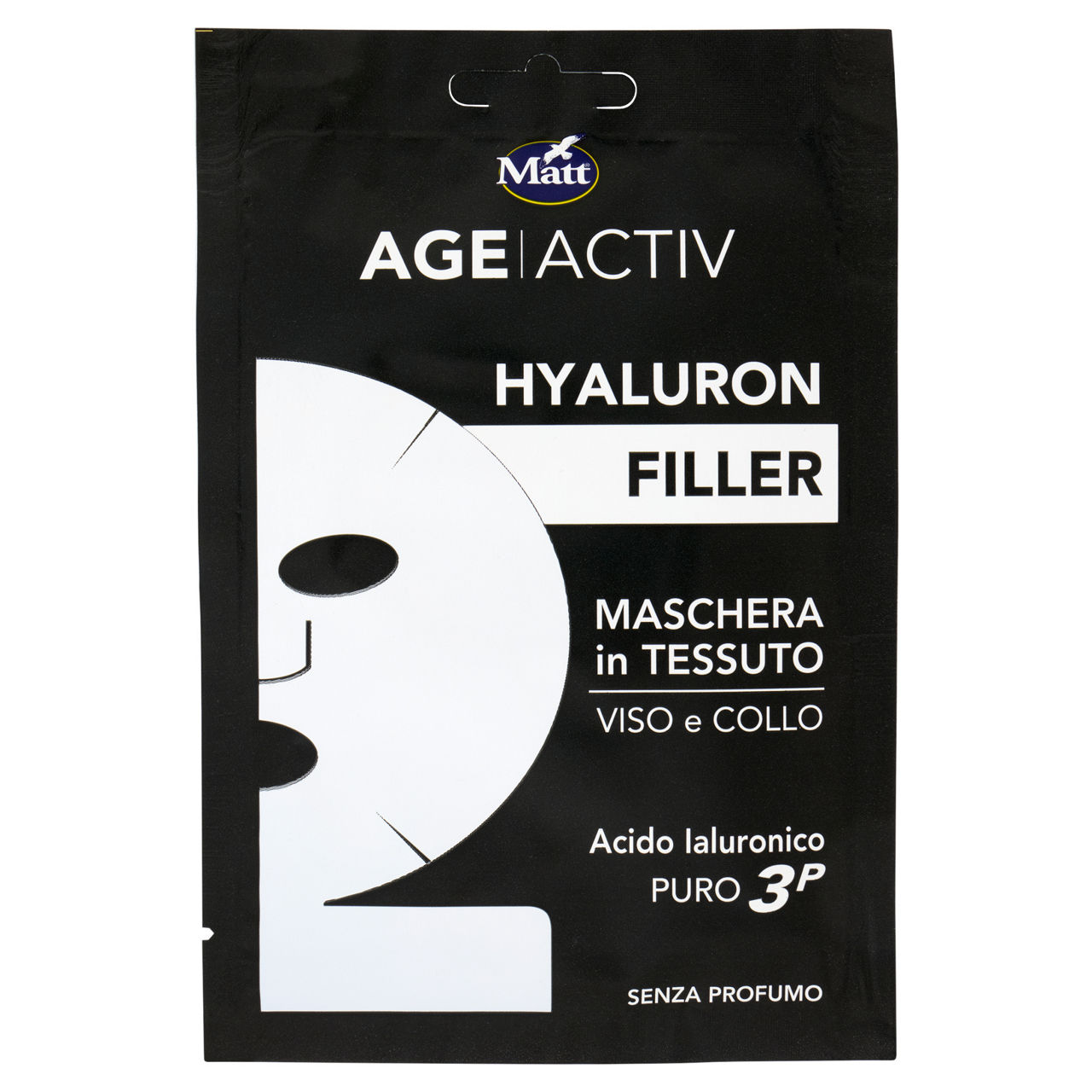 Maschera in tessuto viso e collo Hyaluron Filler acido ialuronico puro 20 ml