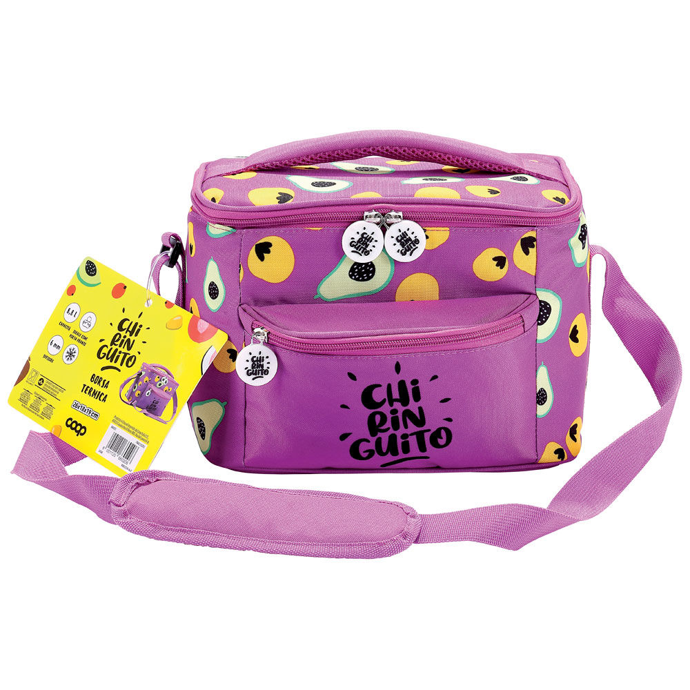 Borsa termica a cubo colore viola 8,8 lt