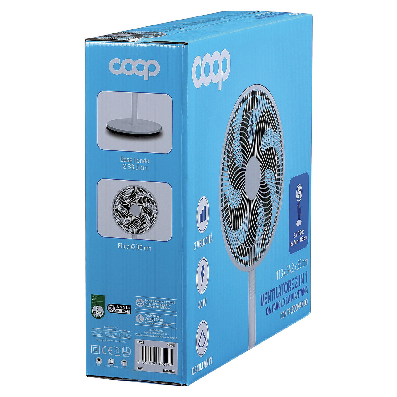 Ventilatore piantana e da tavolo 2 in 1 - Immagine 41