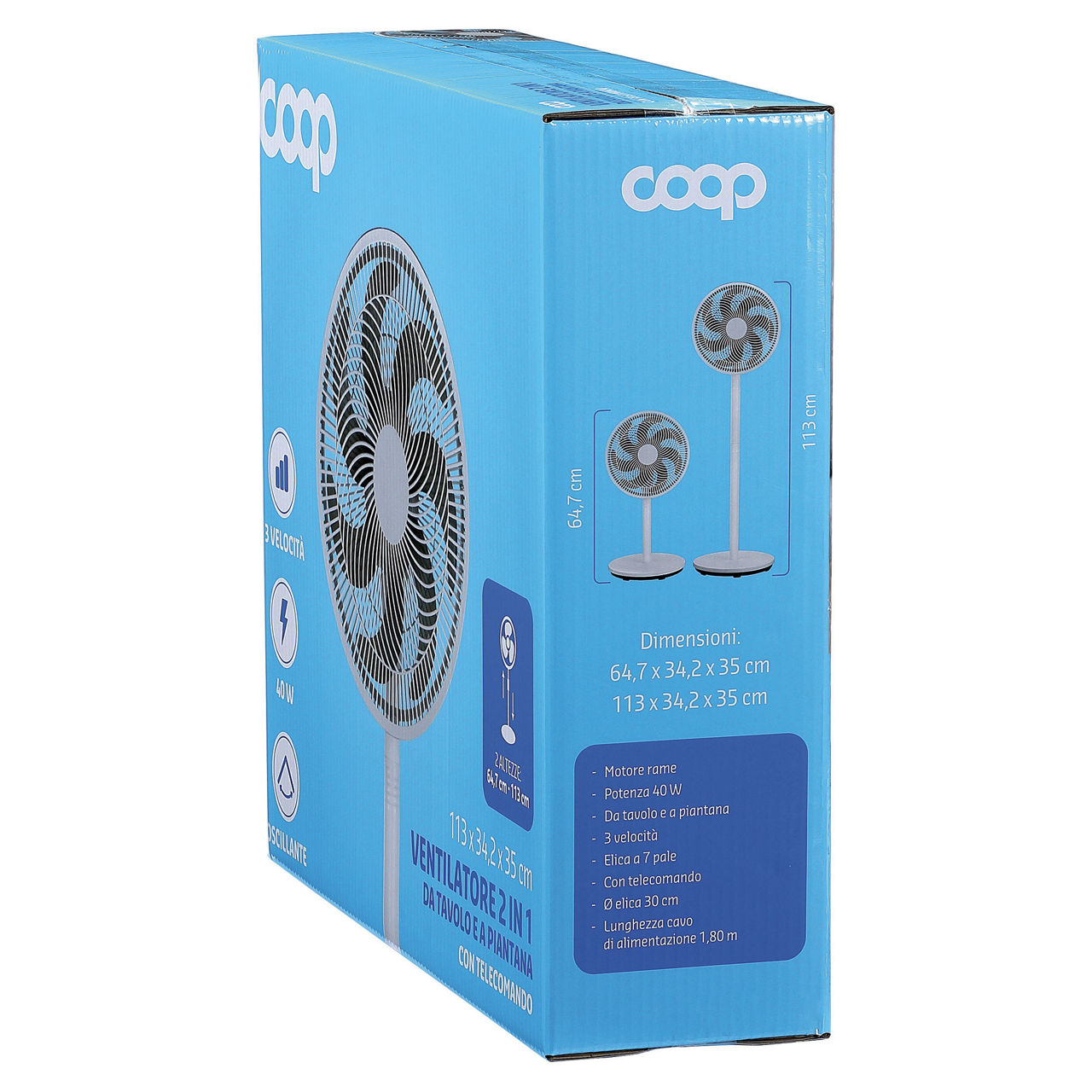 Ventilatore piantana e da tavolo 2 in 1 - Immagine 21