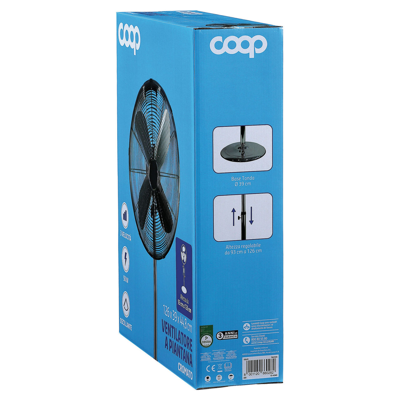 Ventilatore a piantana cromato - Immagine 21