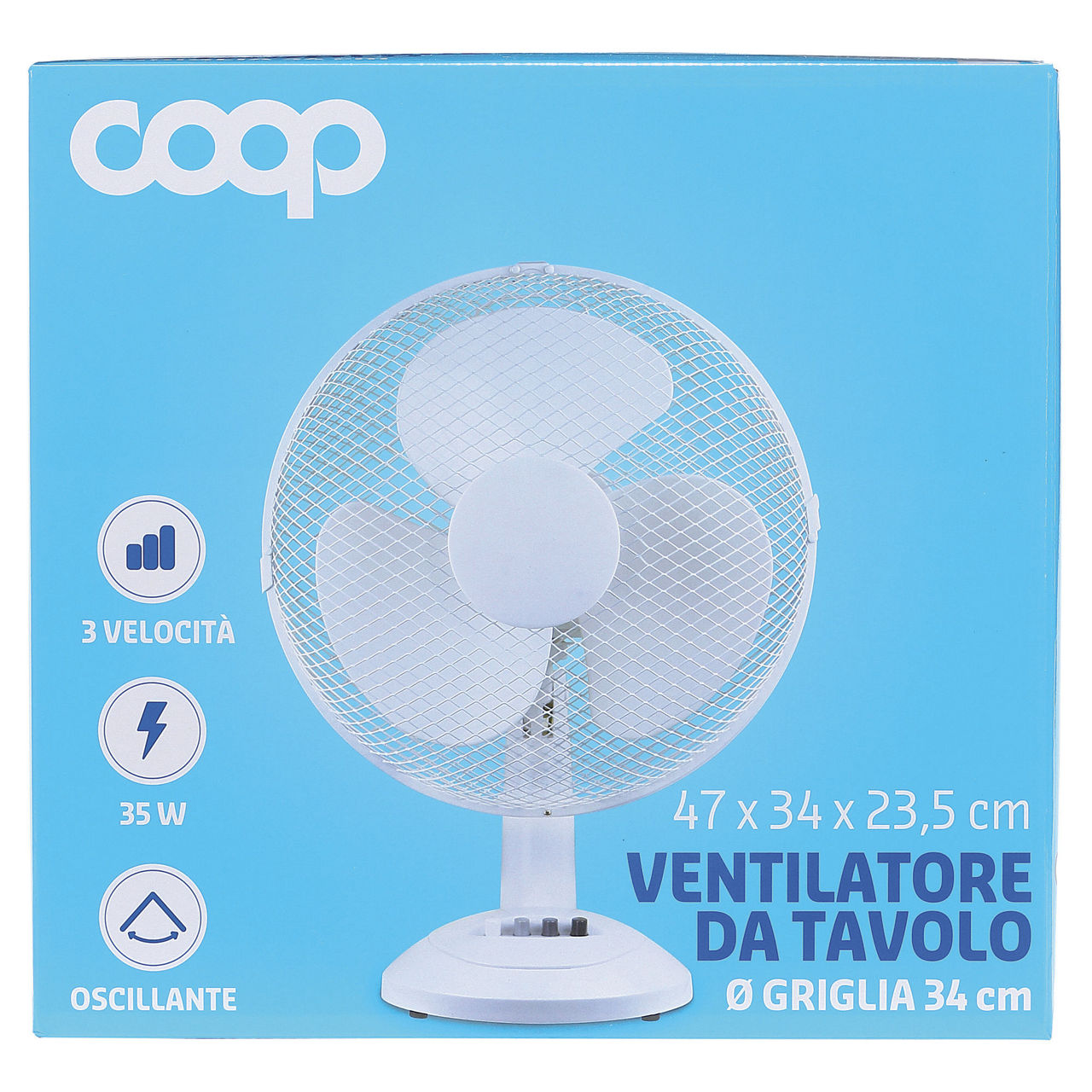 Ventilatore da tavolo diametro griglia 34 cm - Immagine 41