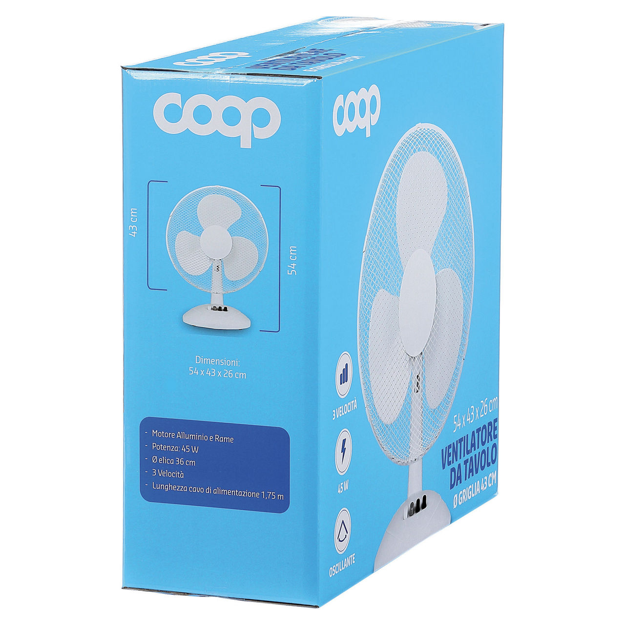 Ventilatore da tavolo diametro griglia 43 cm - Immagine 11