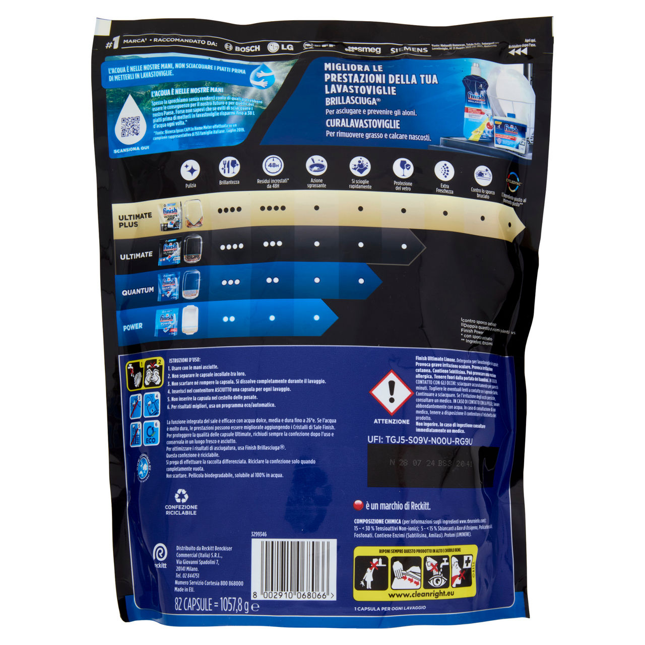 Detersivo lavastoviglie in tabs ultimate limone 82 pz - Immagine 41