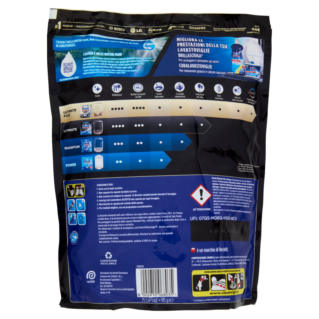 Detersivo lavastoviglie in tabs ultimate plus limone 75 pz - Immagine 41