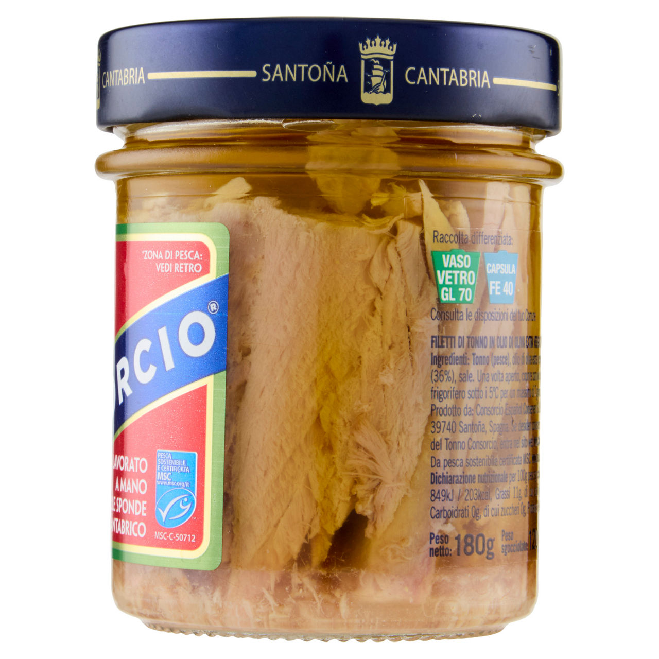Filetti di tonno in olio d'oliva extra vergine bio 180 gr - Immagine 41