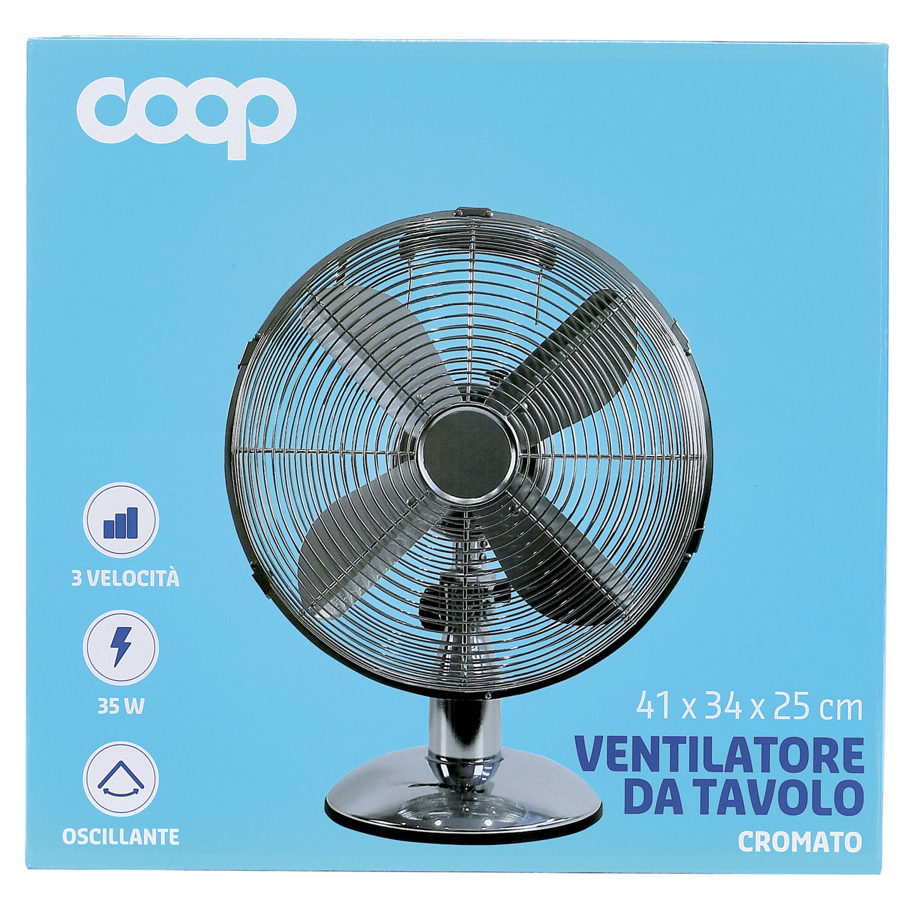 Ventilatore da tavolo cromato - Immagine 11