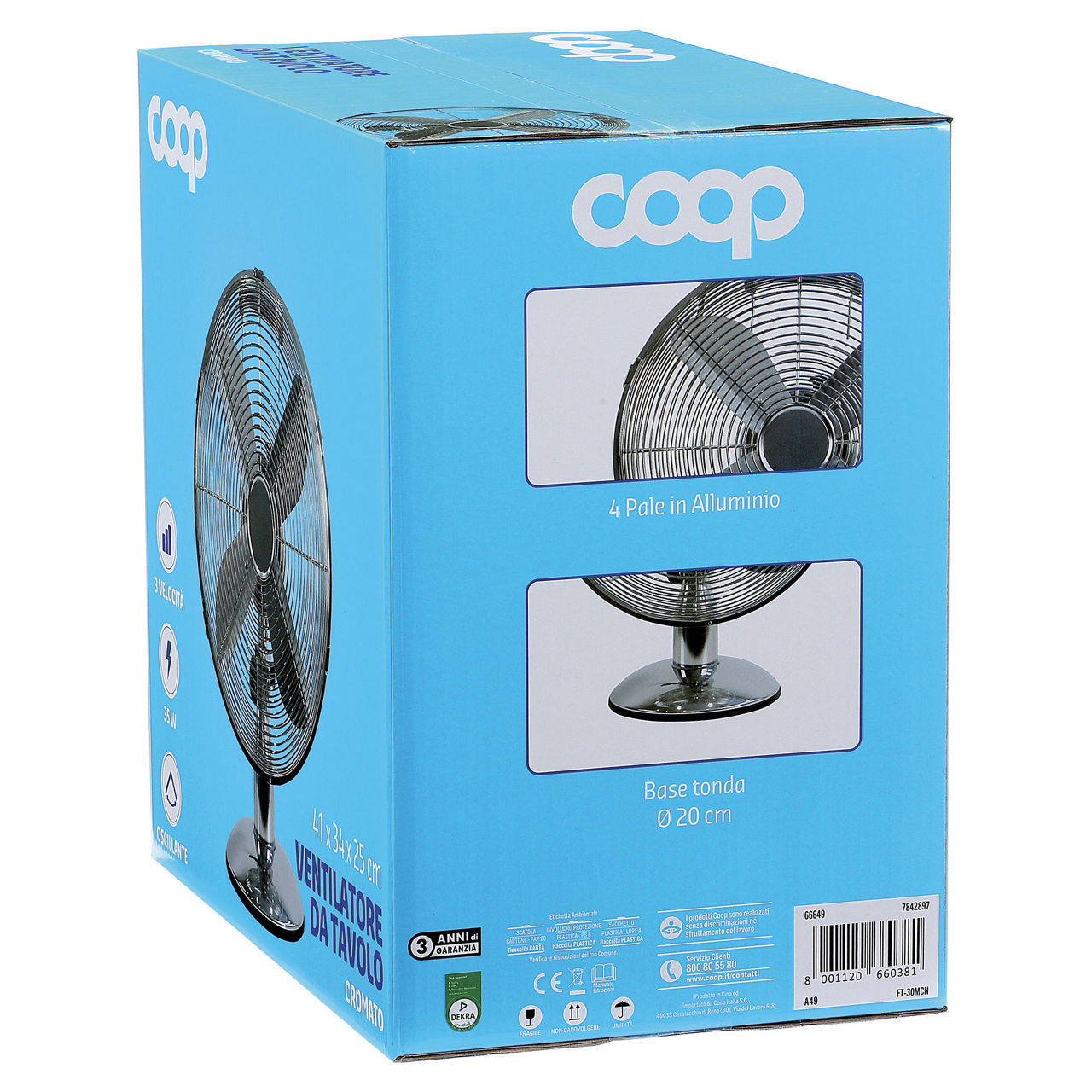 Ventilatore da tavolo cromato - Immagine 41