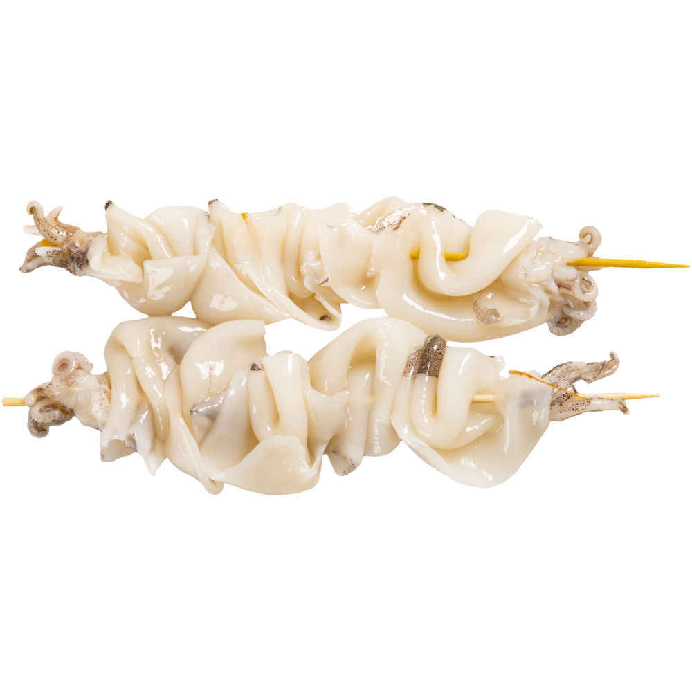 Spiedini di calamari decongelati