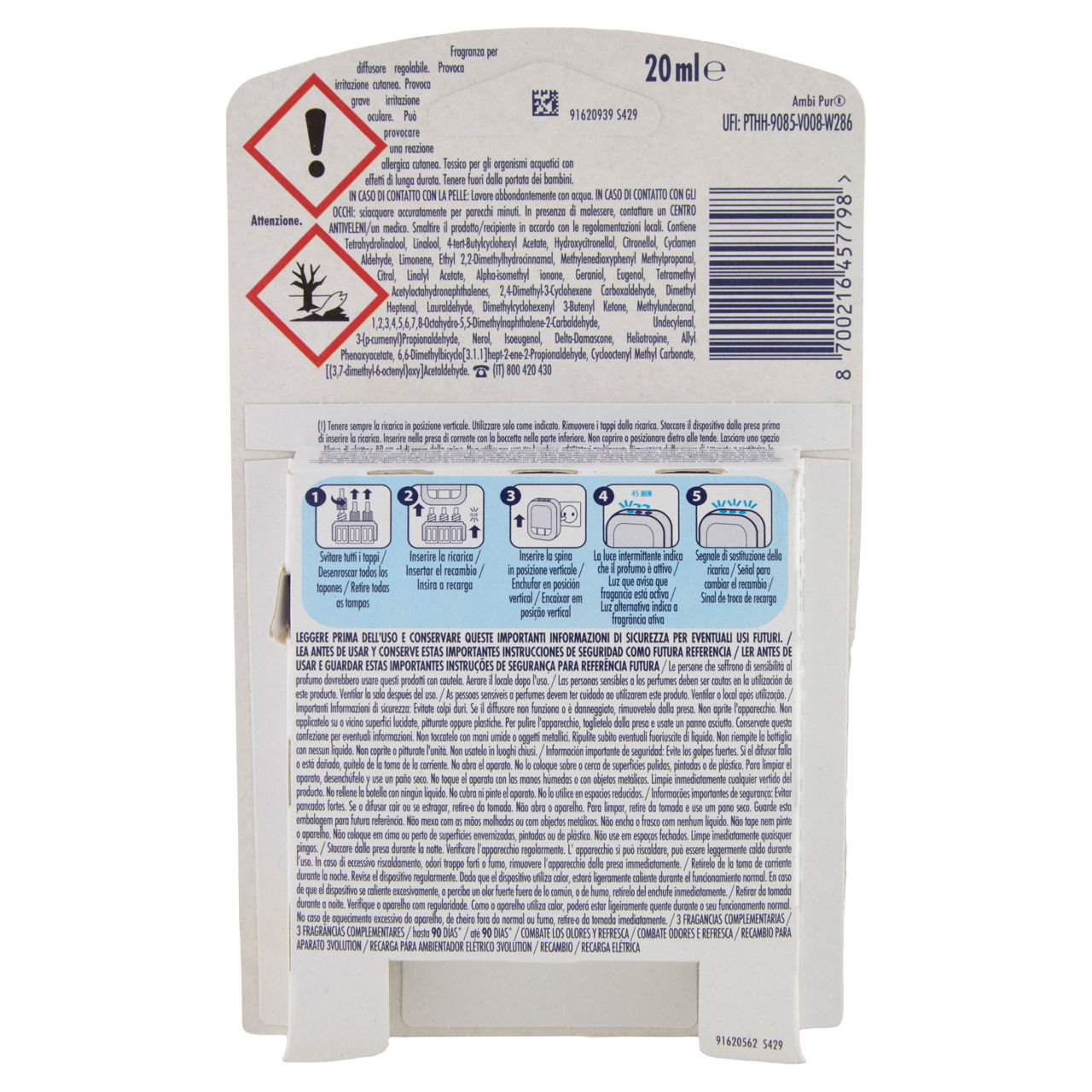 Deodorante ambiente ricarica per 3volution elettrico risveglio primaverile 20 ml - Immagine 21