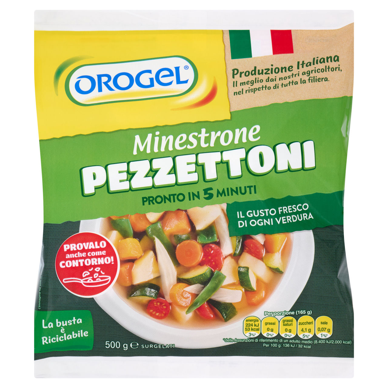 Minestrone in pezzettoni surgelato 500 gr - Immagine 01