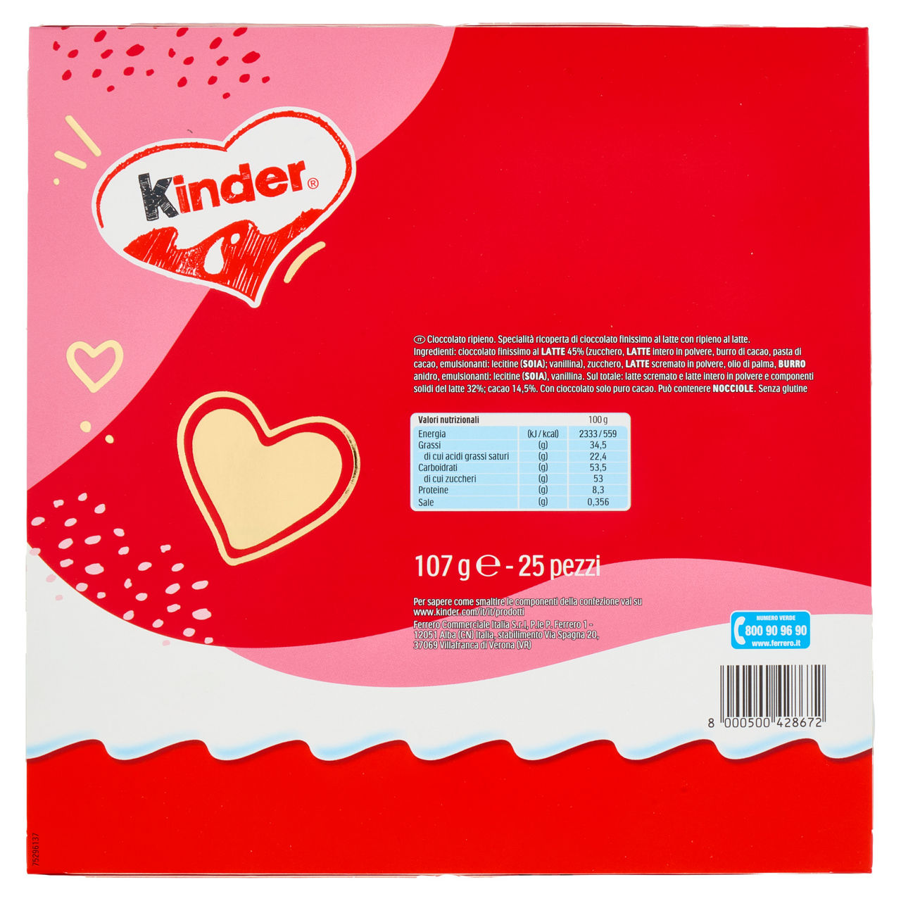Cioccolatini Kinder love mini 107 gr - Immagine 141
