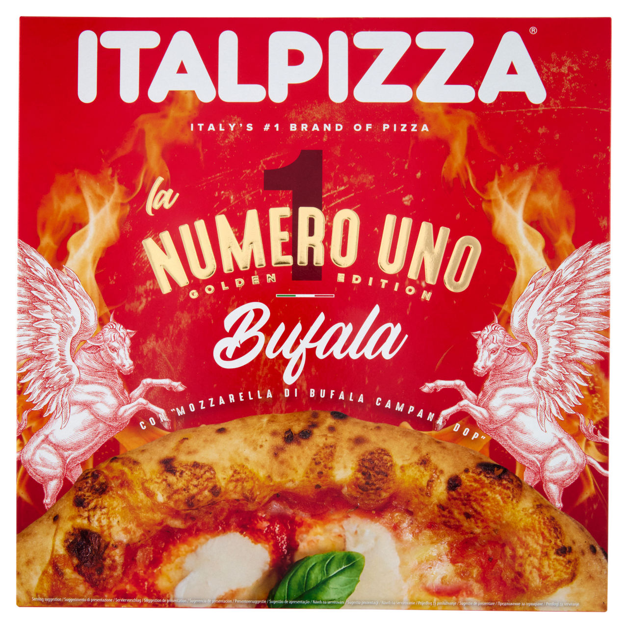 Pizza con mozzarella di bufala Campana DOP 435 gr
