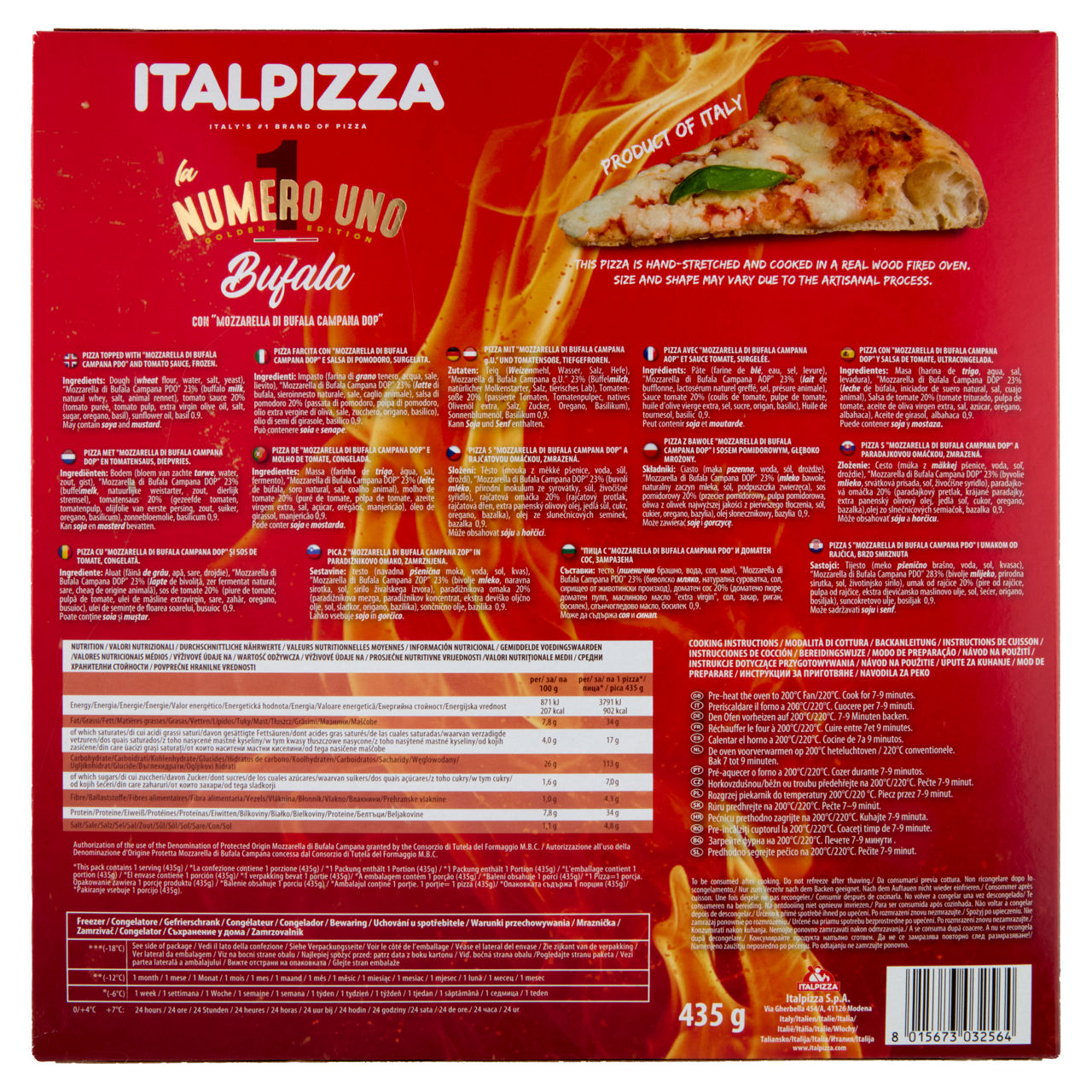 Pizza con mozzarella di bufala Campana DOP 435 gr - Immagine 11