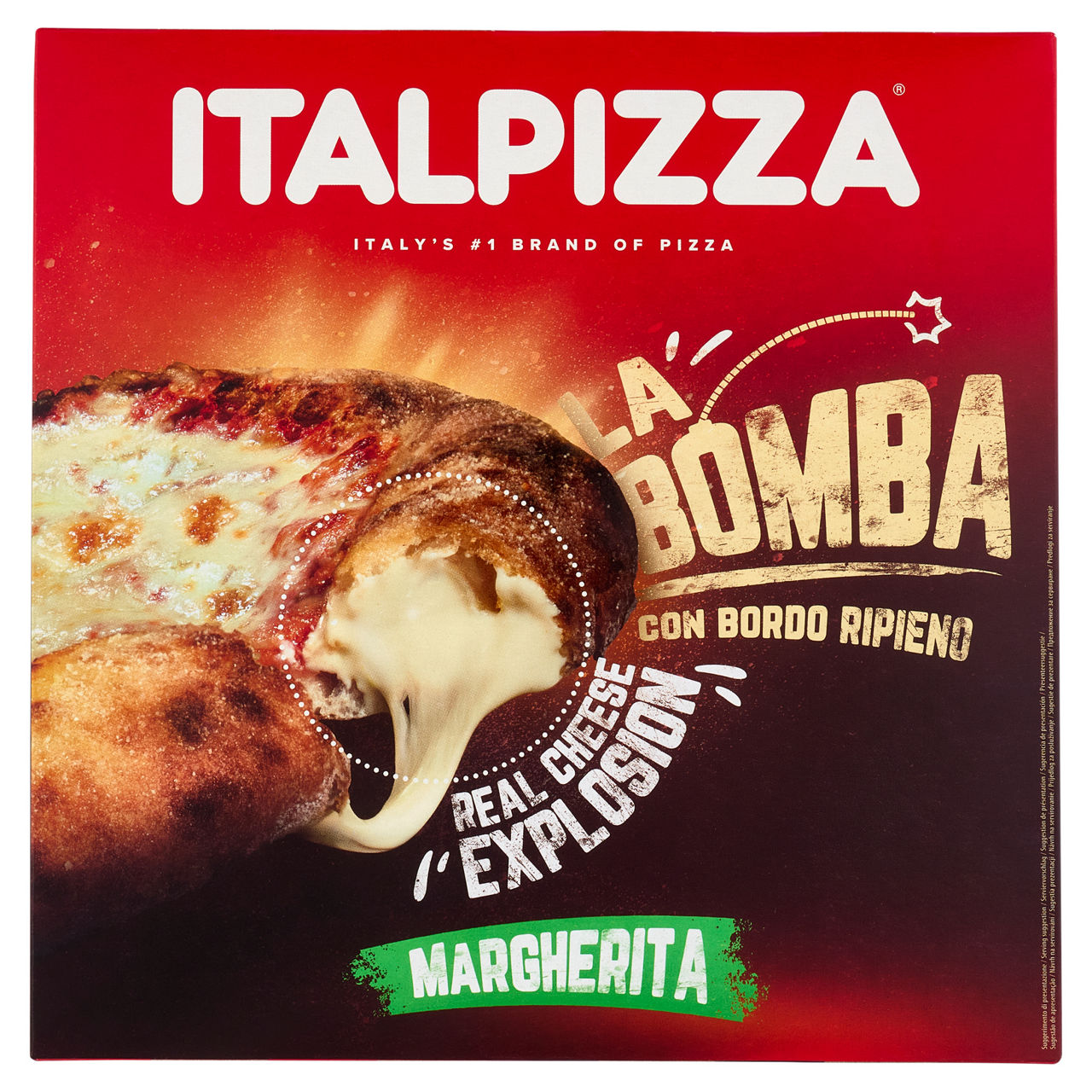 Pizza Margherita con bordo ripieno 440 gr