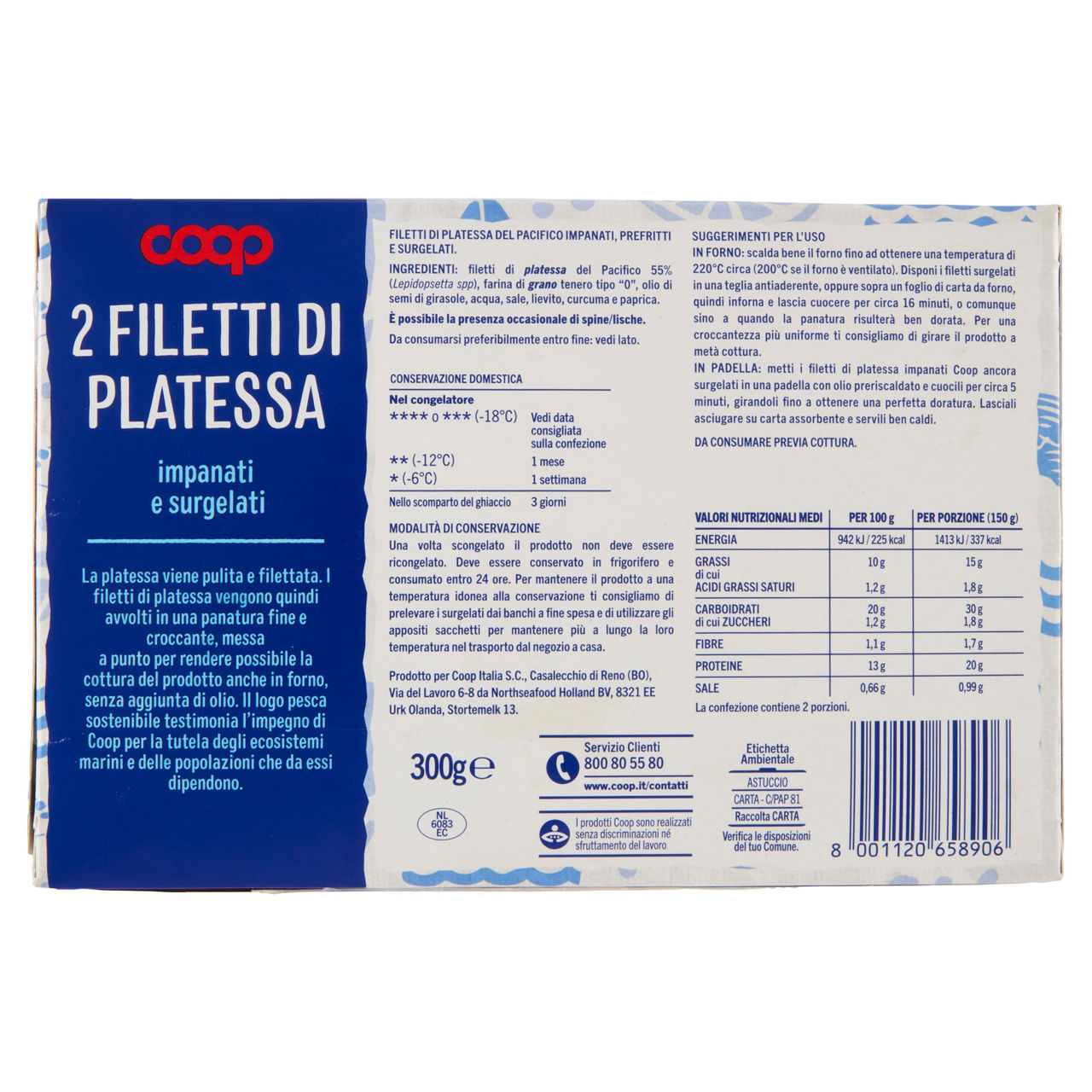 Filetti di platessa impanati e surgelati 300 gr - Immagine 61