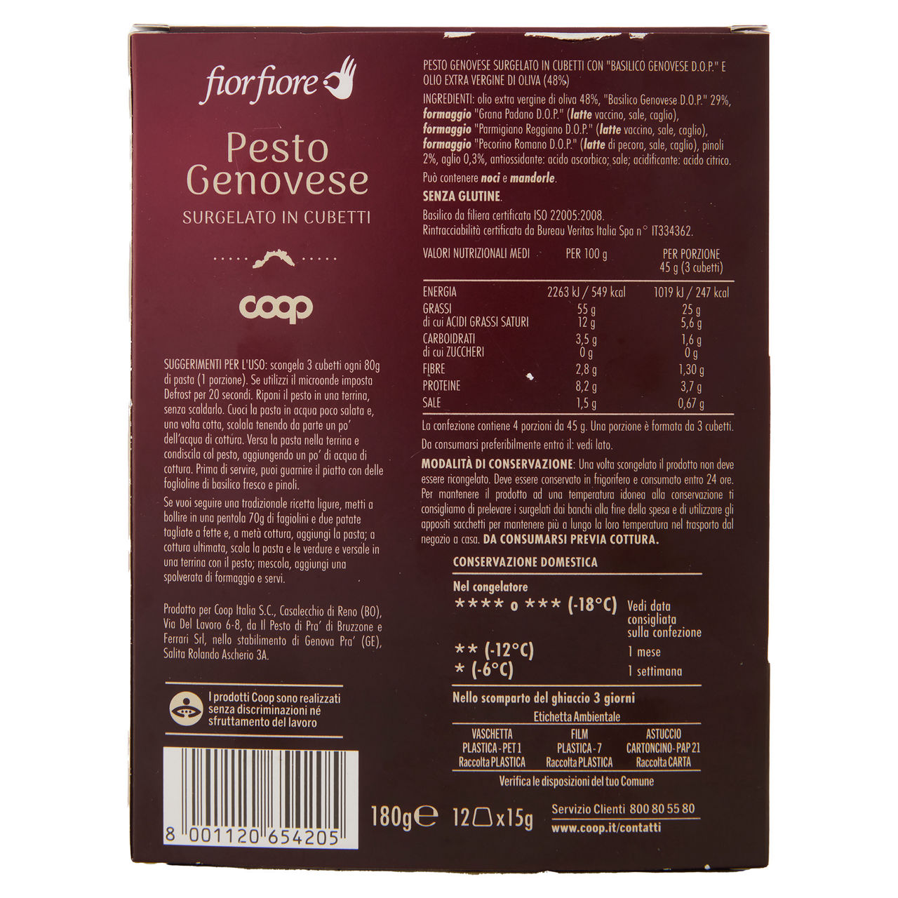Pesto Genovese a cubetti surgelato 180 gr - Immagine 51