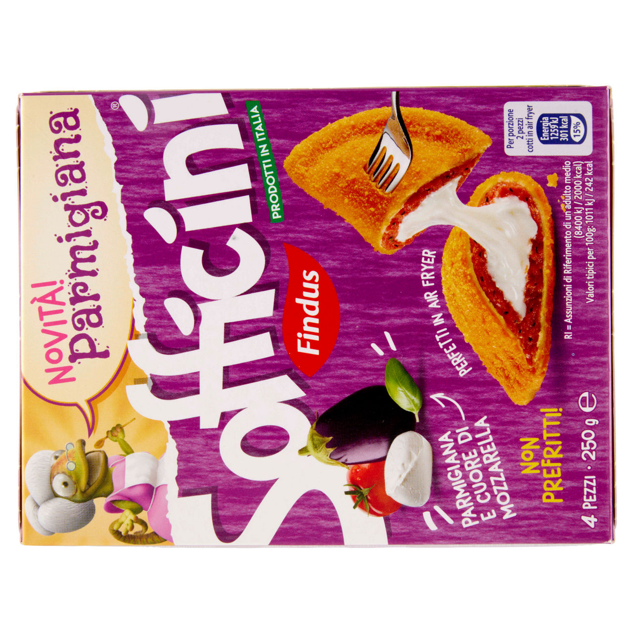 Sofficini alla parmigiana surgelati 4 pz 250 gr - Immagine 51