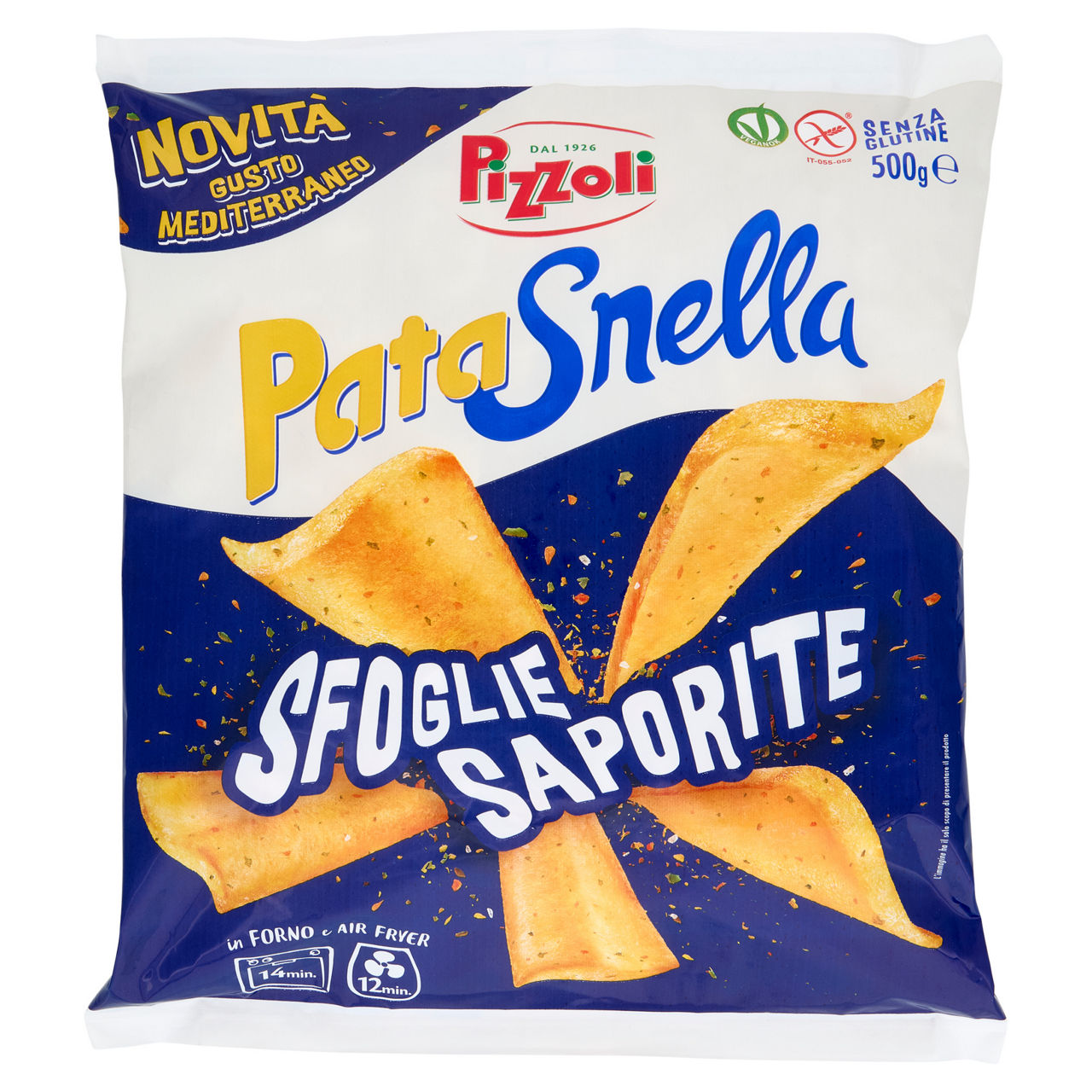 Patate sfoglie prefritte surgelate 500 gr