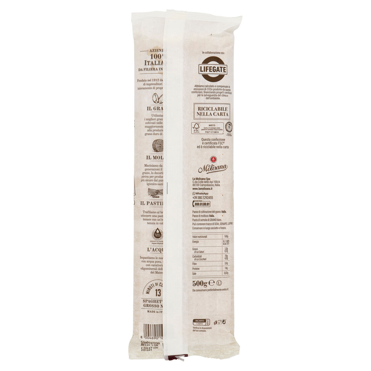 Spaghettone grosso n. 230 pasta di semola di grano duro 500 gr - Immagine 41