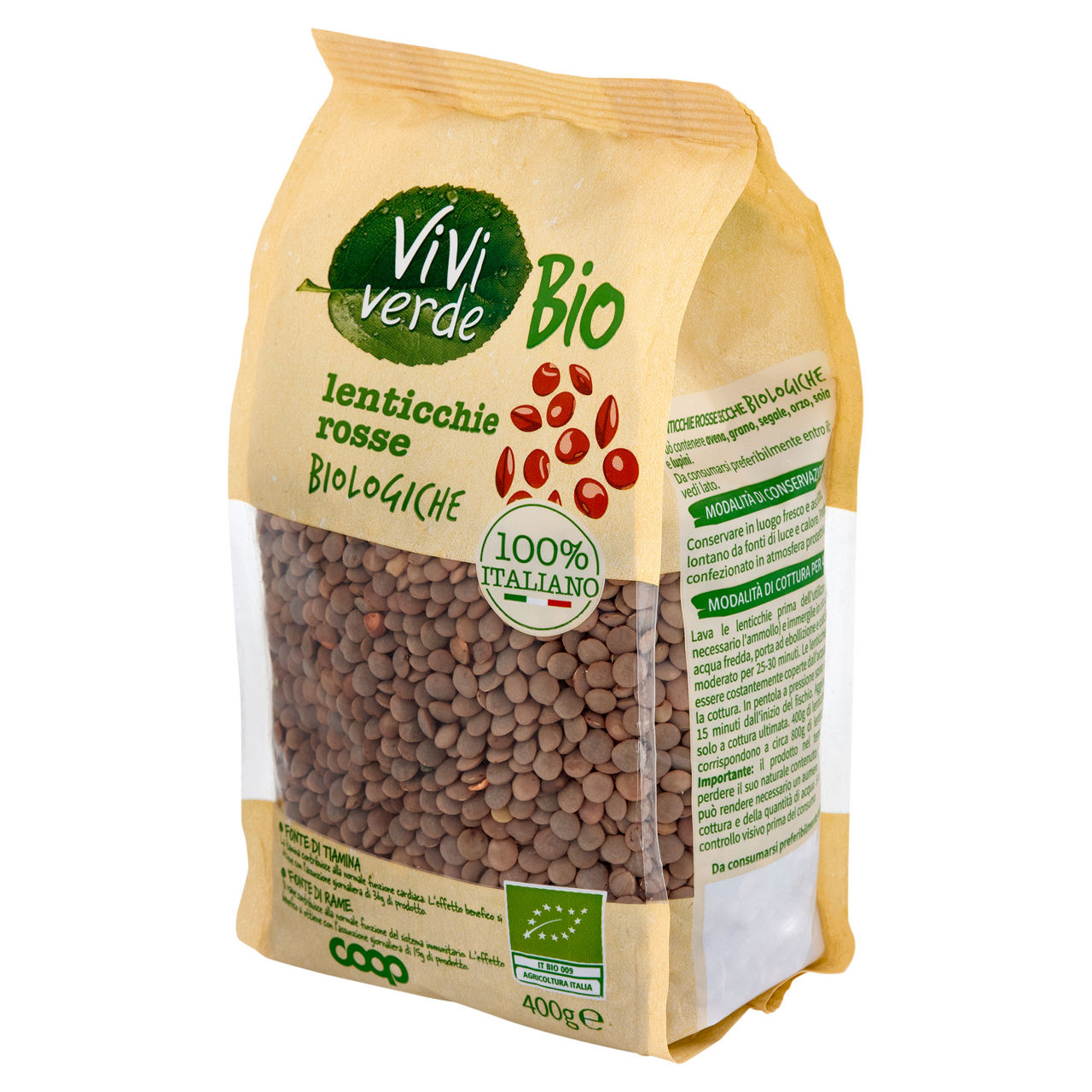 Lenticchie rosse bio 400 gr - Immagine 31