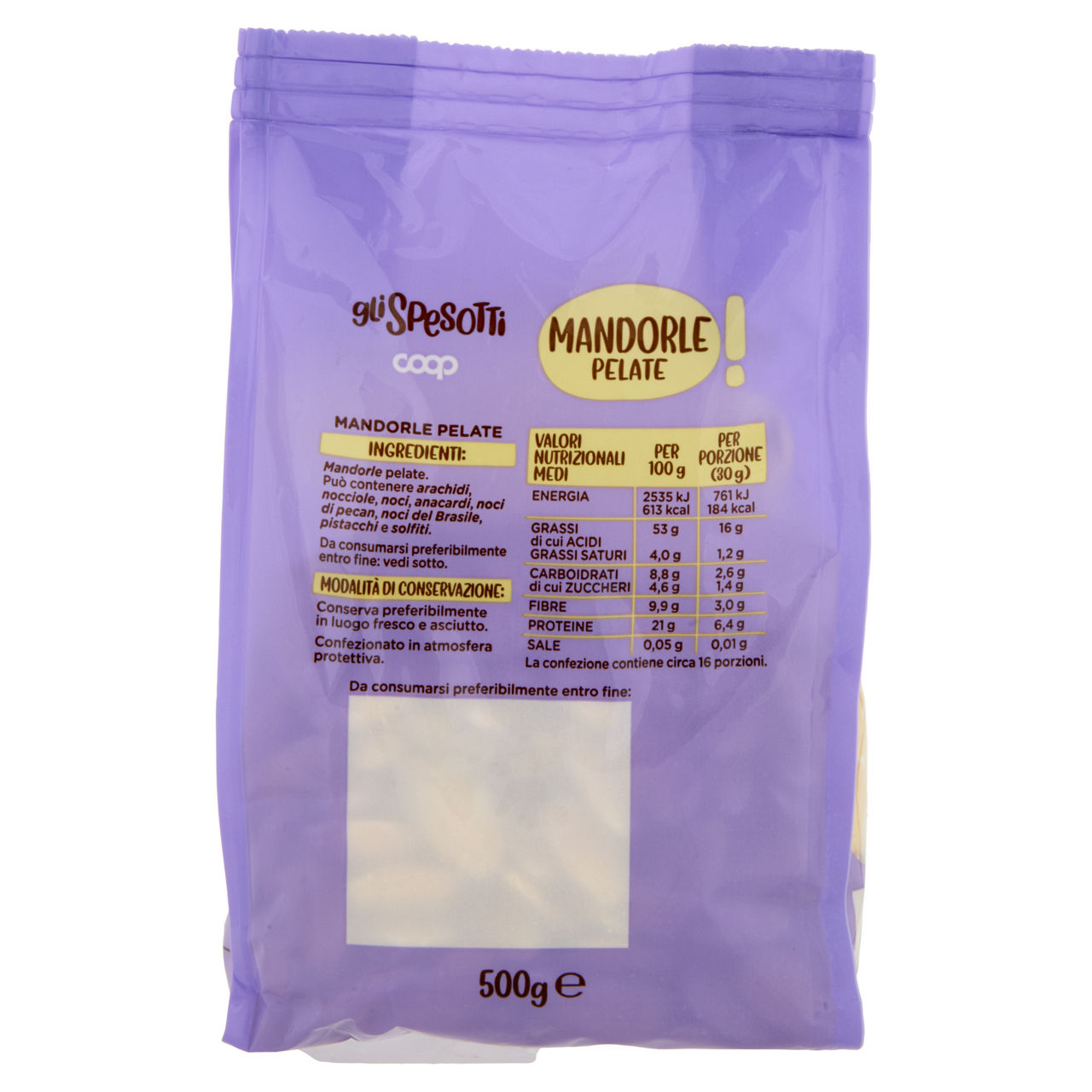 Mandorle pelate 500 gr - Immagine 71