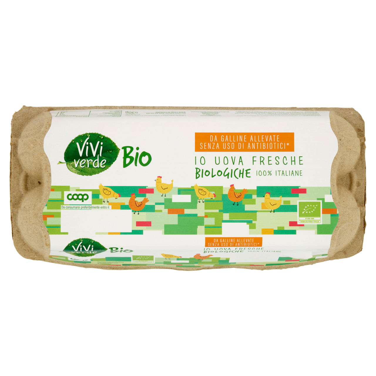 Uova fresche senza uso di antibiotici 10 pz