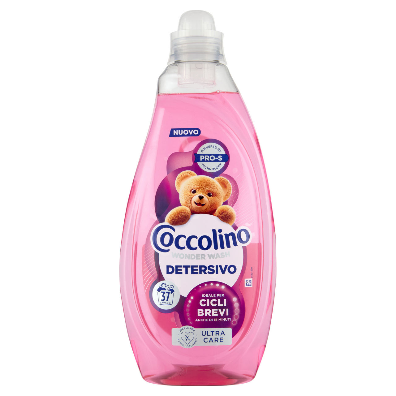 Detersivo lavatrice liquido capi colorati cicli brevi ultra care 37 lavaggi - Immagine 01