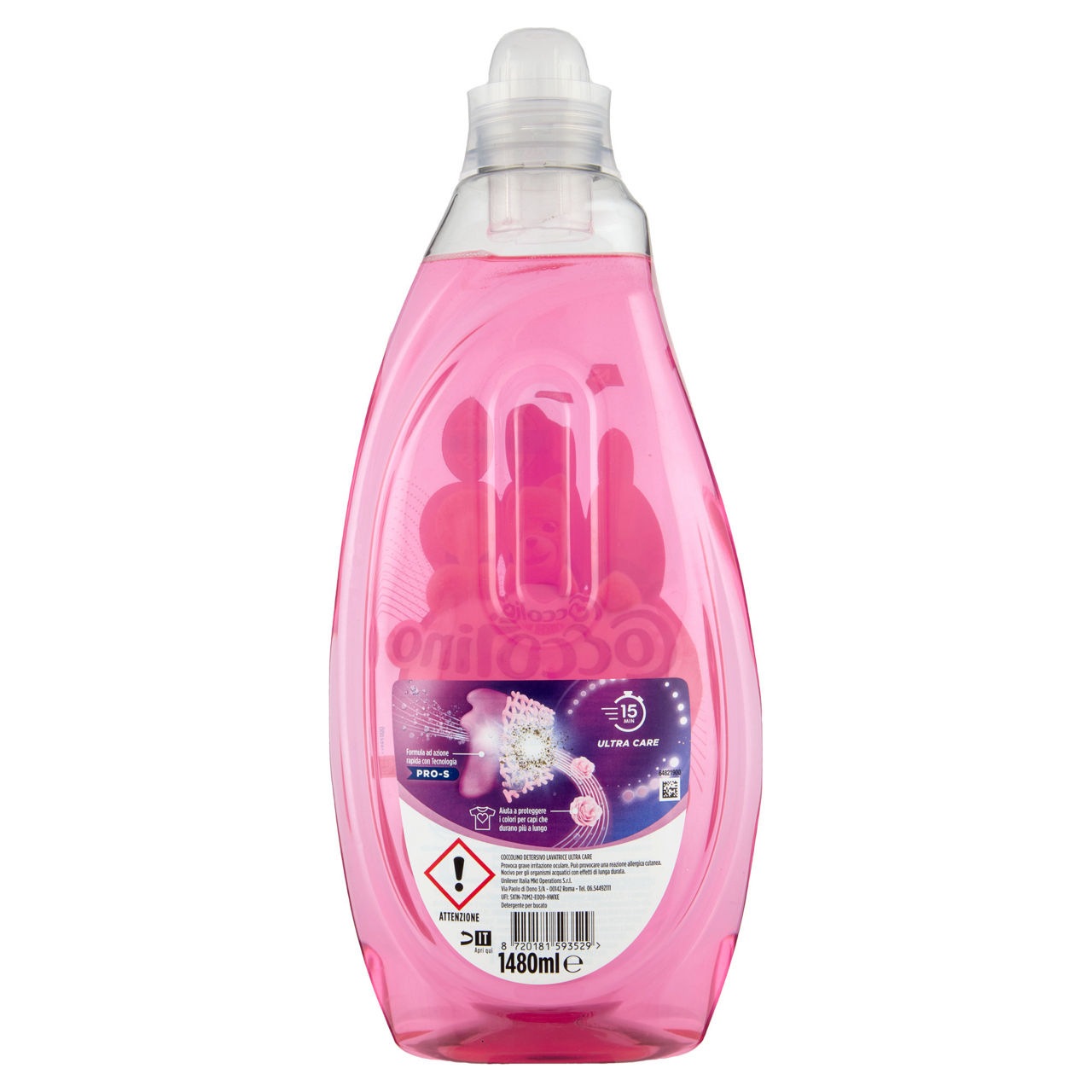 Detersivo lavatrice liquido capi colorati cicli brevi ultra care 37 lavaggi - Immagine 21