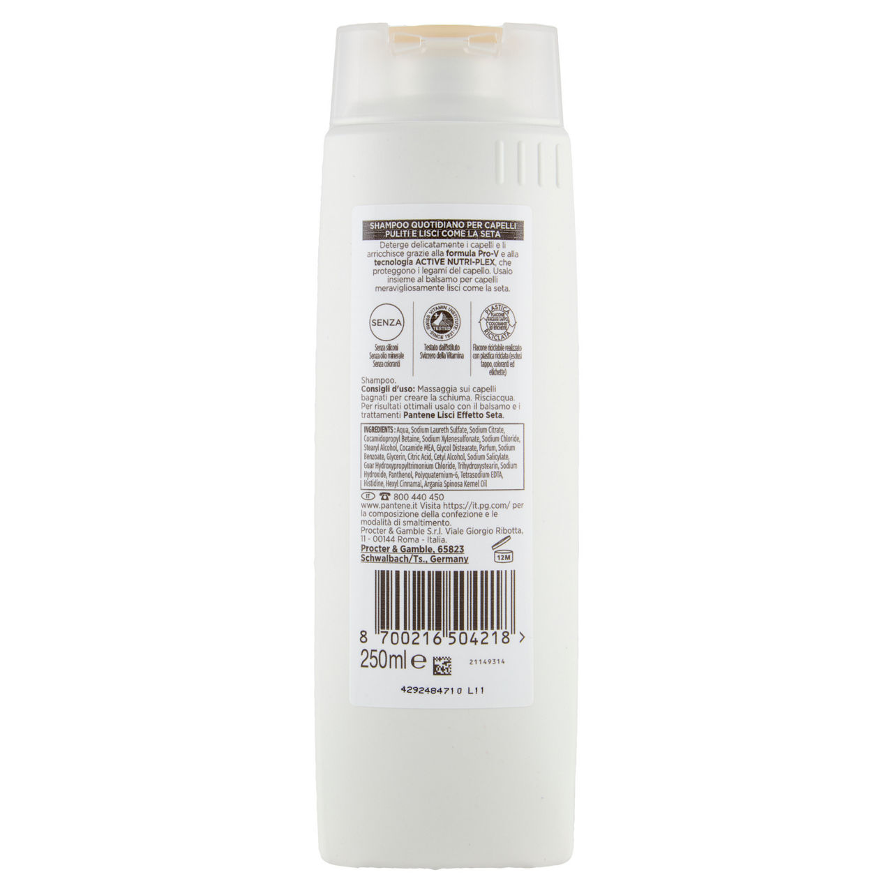 Shampoo Active Nutri-Plex lisci effetto seta 250 ml - Immagine 11