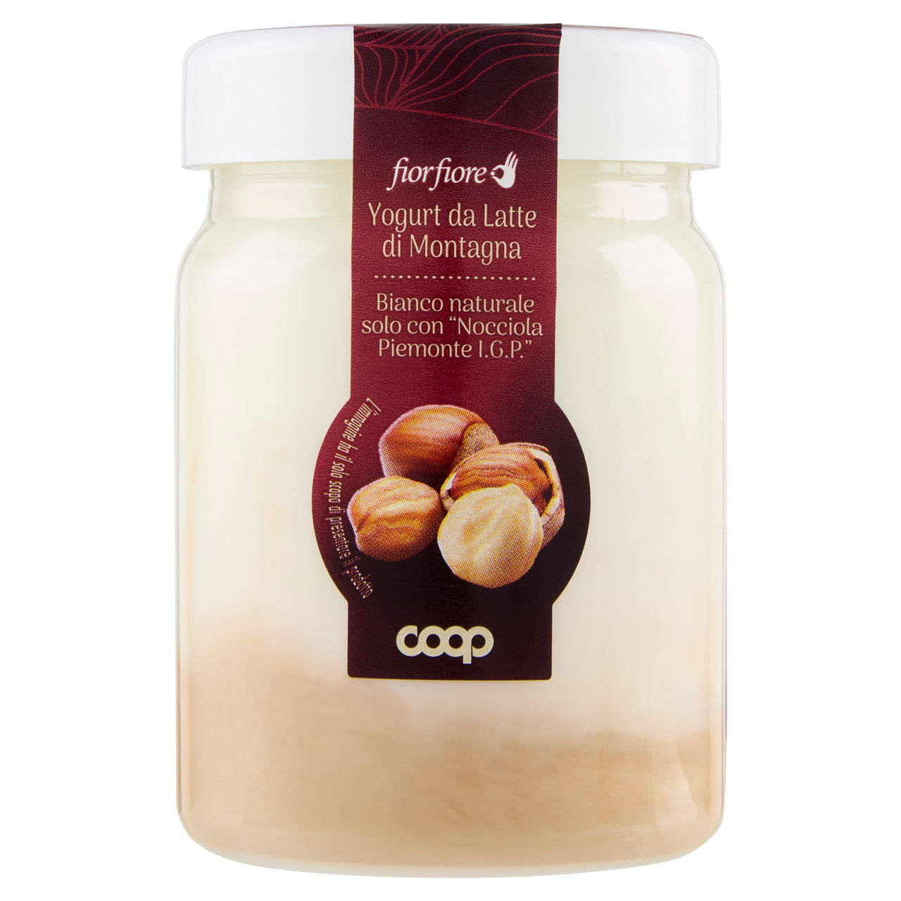 Yogurt bianco da latte di montagna con Nocciola Piemonte IGP 150 gr