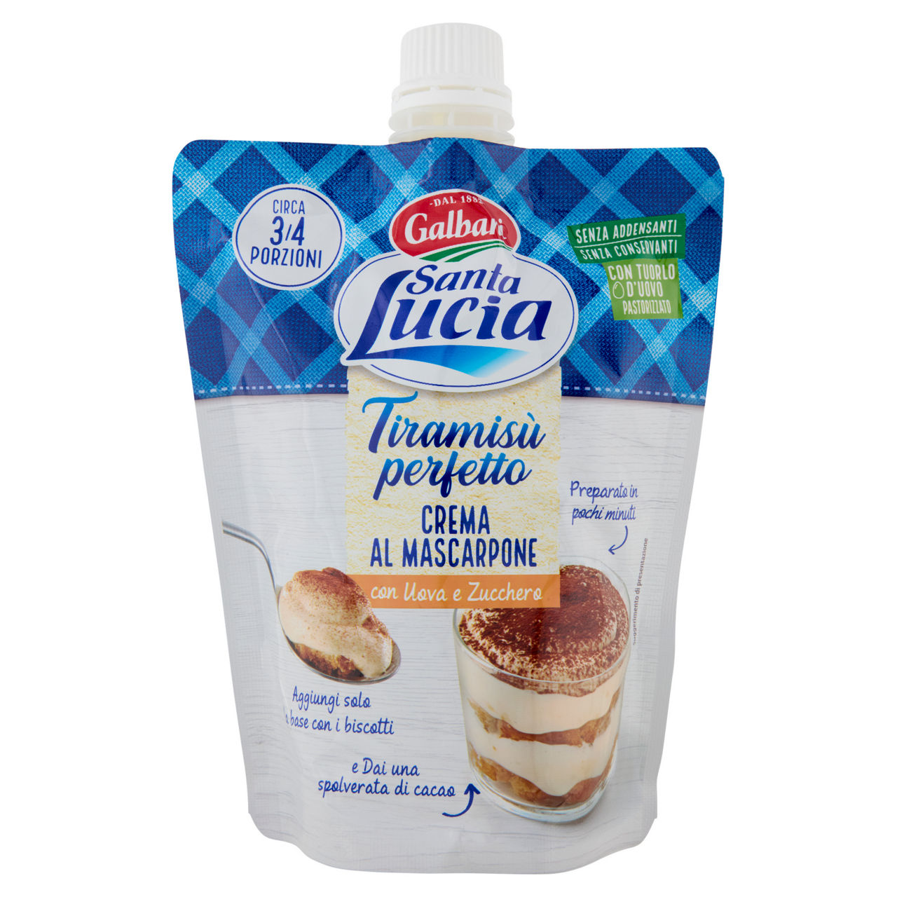 Crema al masparpone per Tiramisù 375 gr - Immagine 01