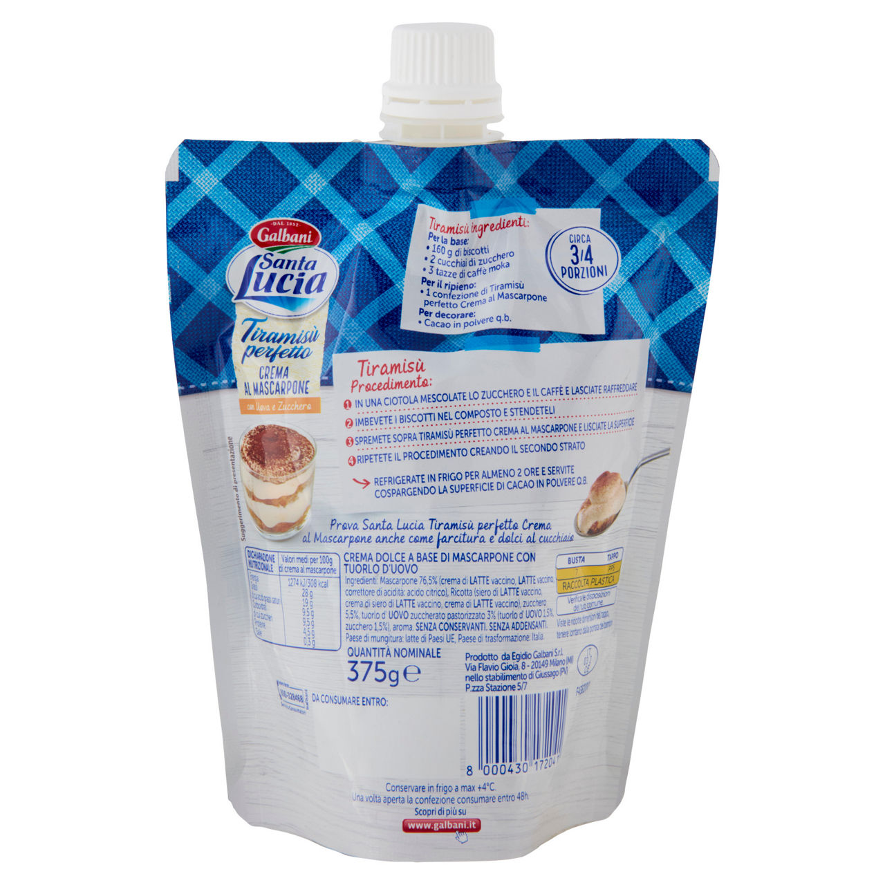 Crema al masparpone per Tiramisù 375 gr - Immagine 41