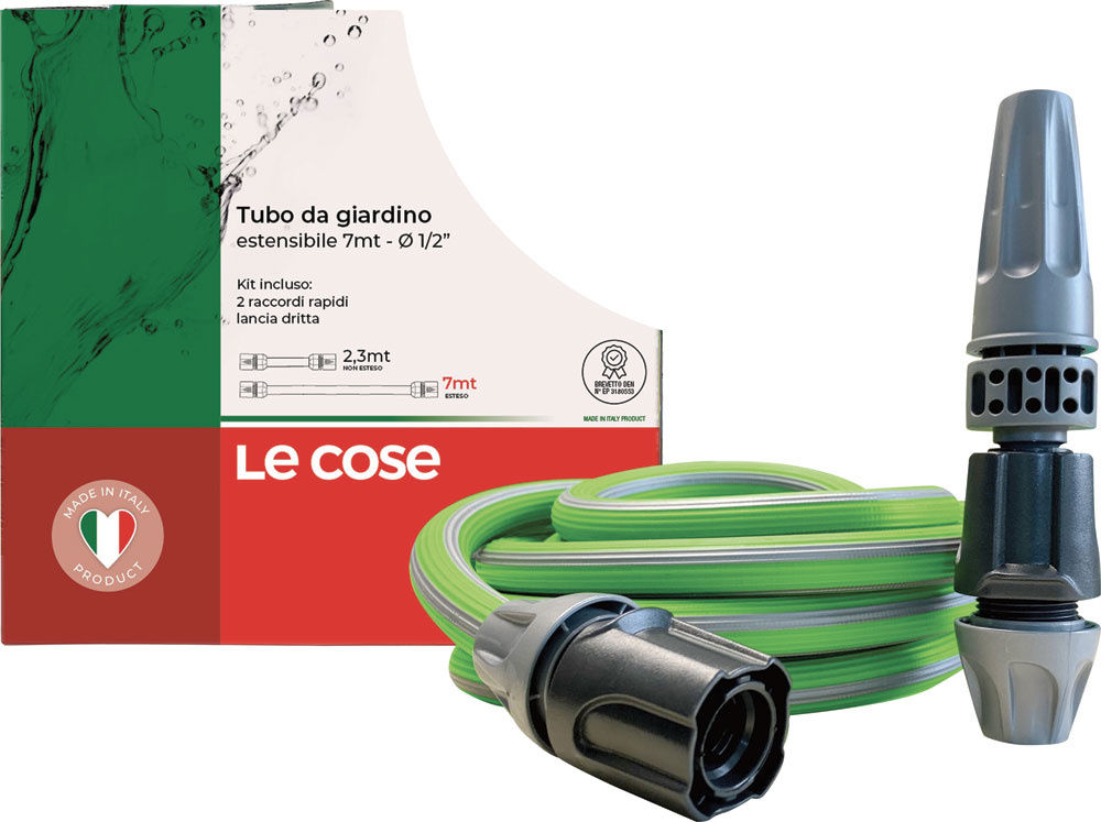 Kit tubo estensibile 7mt diametro 1/2" + lancia