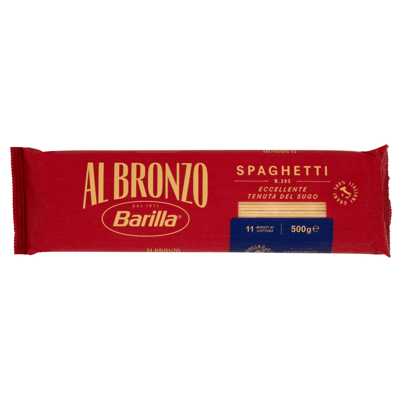 Spaghetti al bronzo n. 305 pasta di semola di grano duro 500 gr