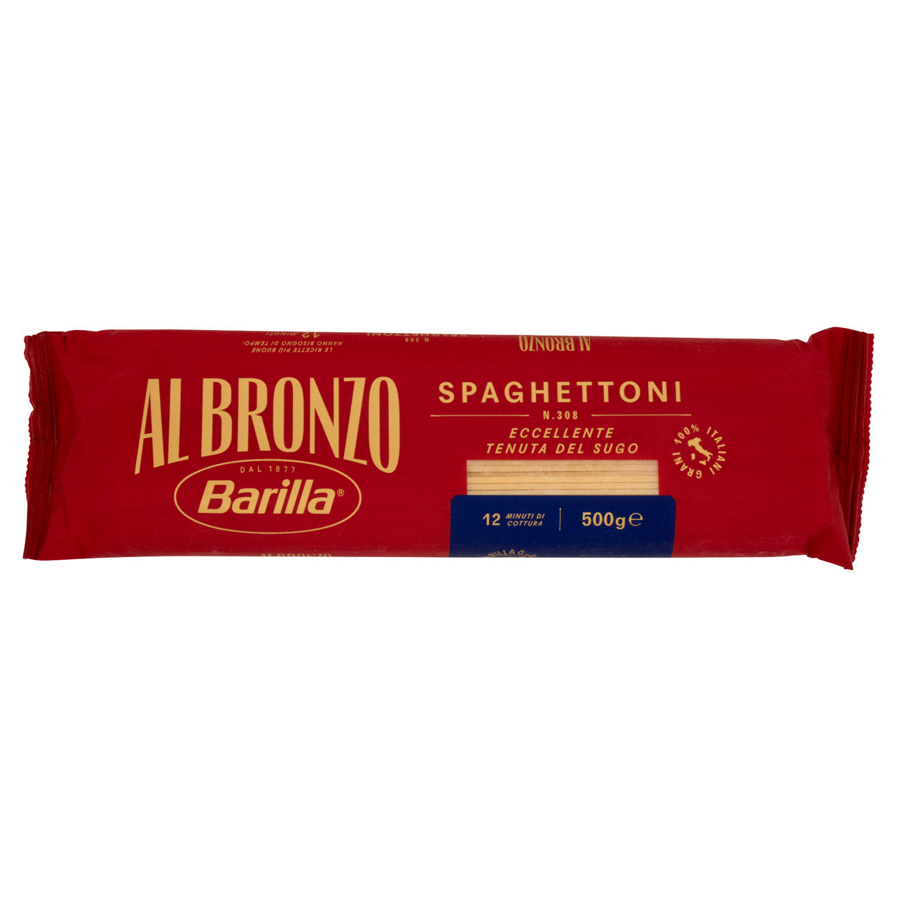 Spaghettoni al bronzo n. 308 pasta di semola di grano duro 500 gr