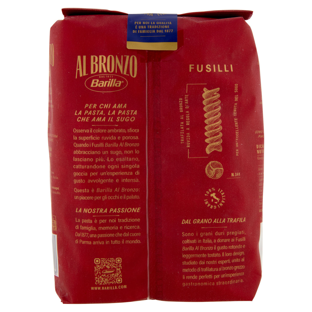 Fusilli al bronzo n. 341 pasta di semola di grnao duro 500 gr - Immagine 31
