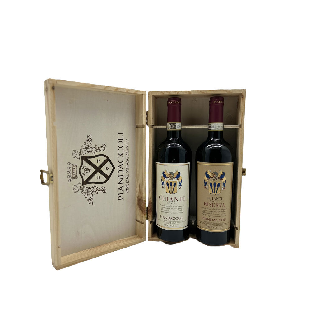 Cassetta Piandaccoli con Chianti riserva e un Chianti DOCG 2 pz - Immagine 01