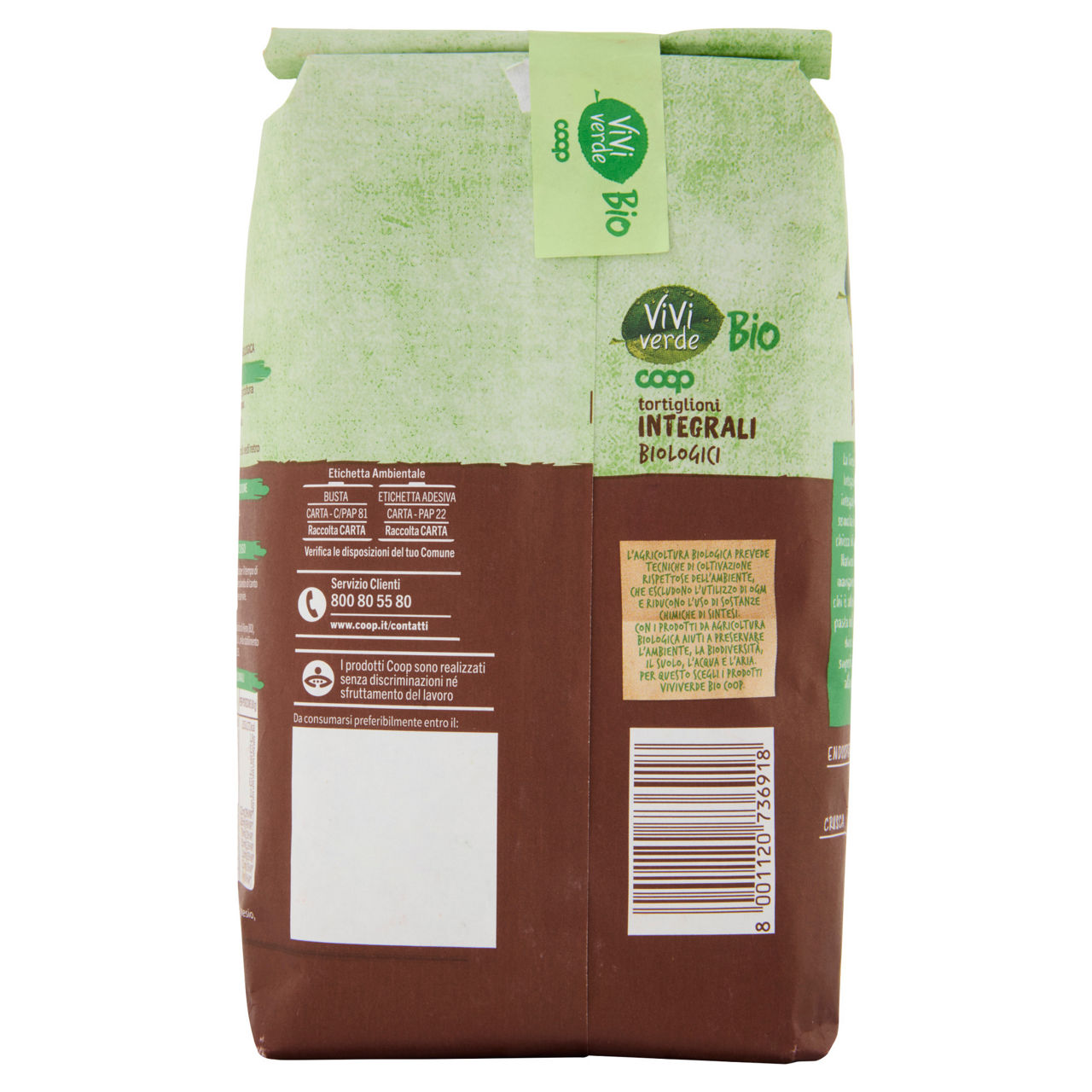 Tortiglioni bio pasta di semola integrale di grano duro 500 gr - Immagine 61