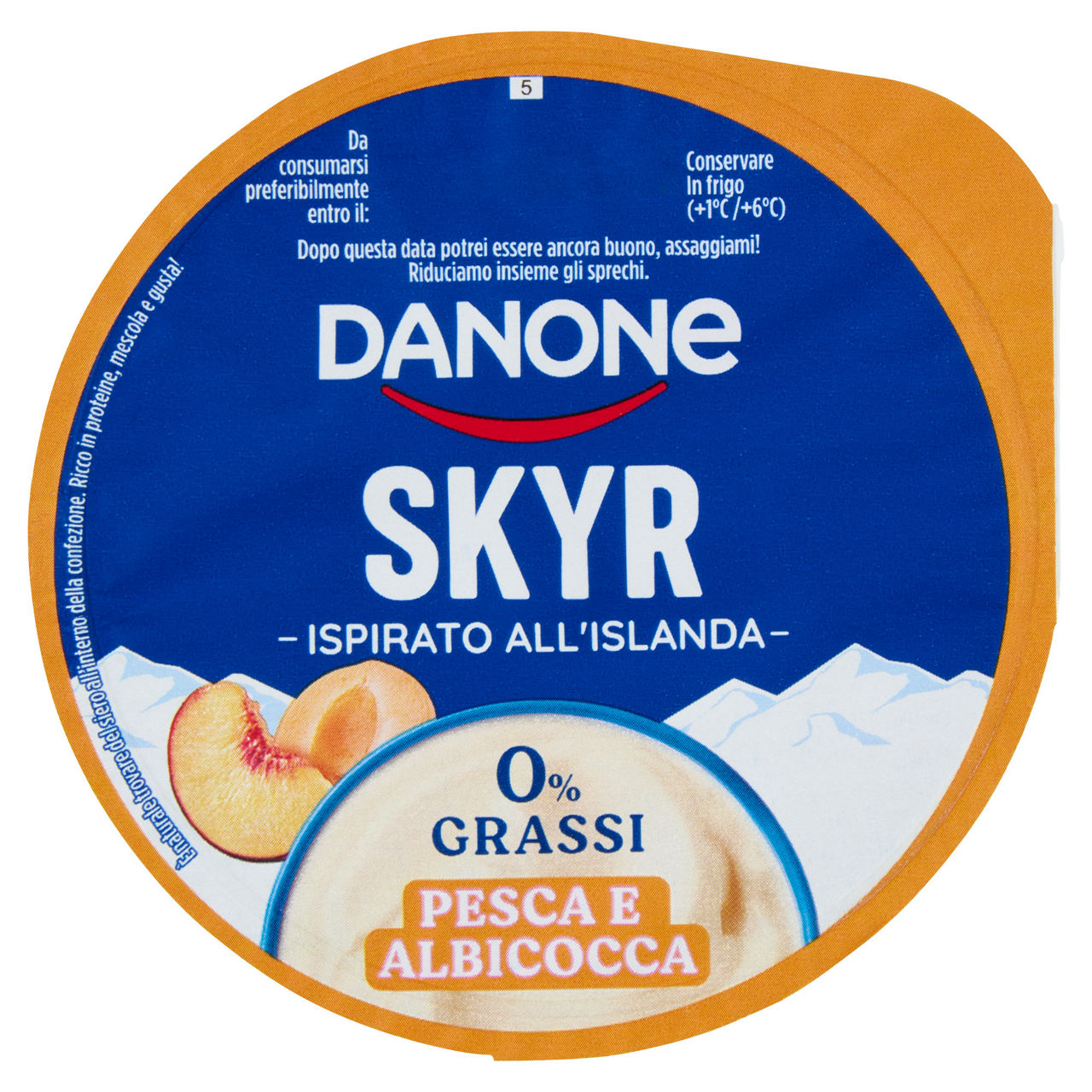Skyr alla pesca e albicocca zero grassi 150 gr