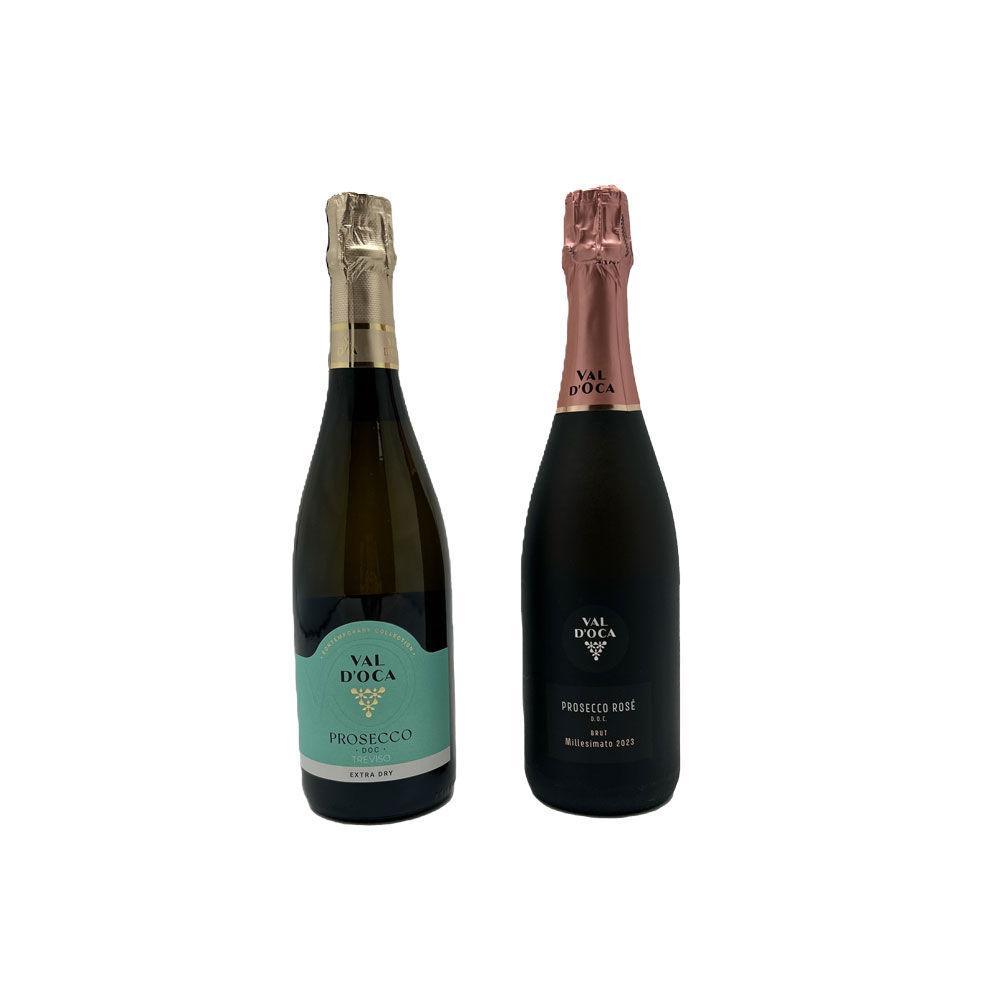 Confezione regalo Val D'Oca Prosecco DOC e Prosecco Rosè DOC - Immagine 11