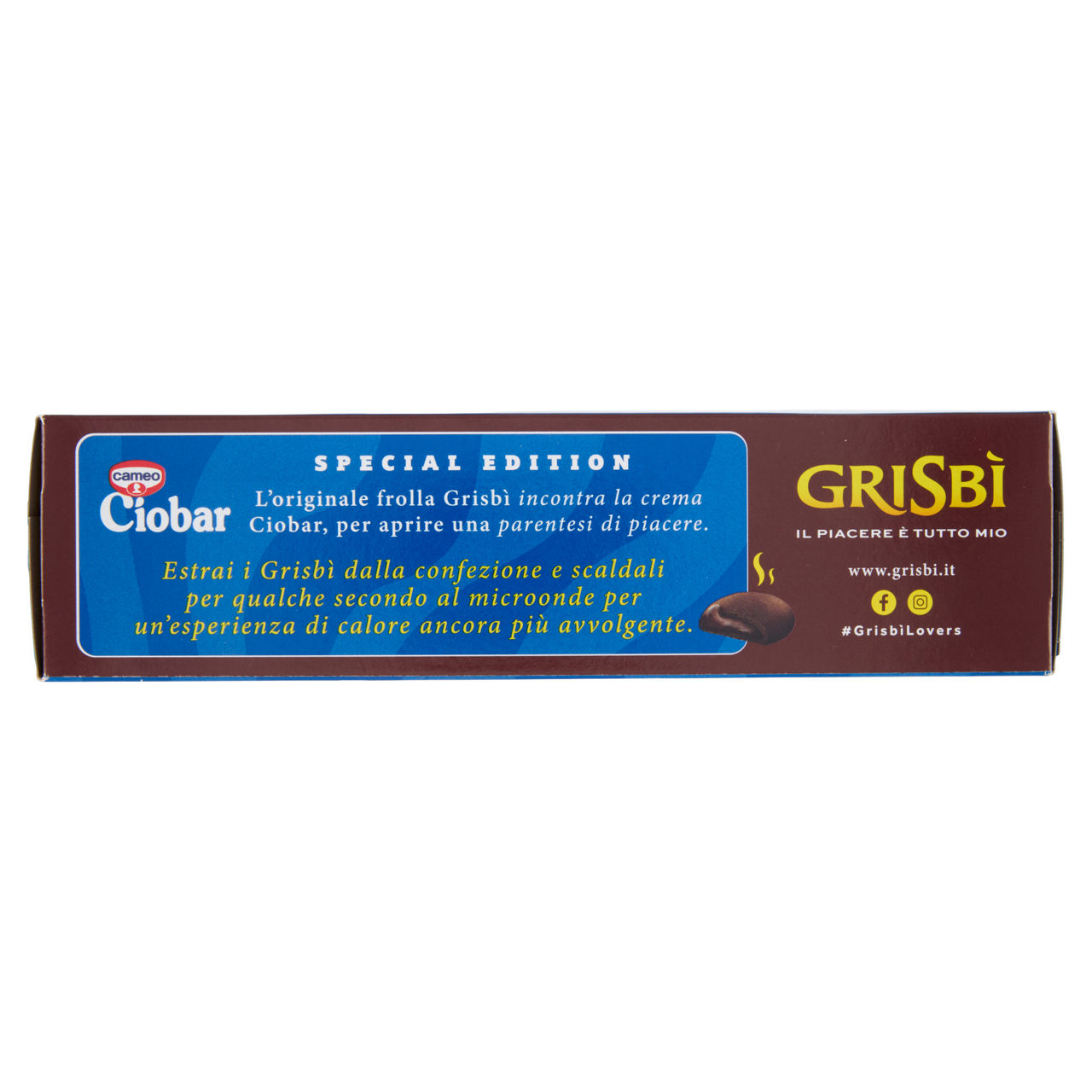 Biscotti Grisbì ripieni di crema Ciobar 112 gr - Immagine 51