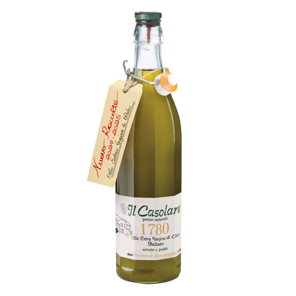 Olio extra vergine di oliva nuovo raccolto estratto a freddo 750 ml - Immagine 01