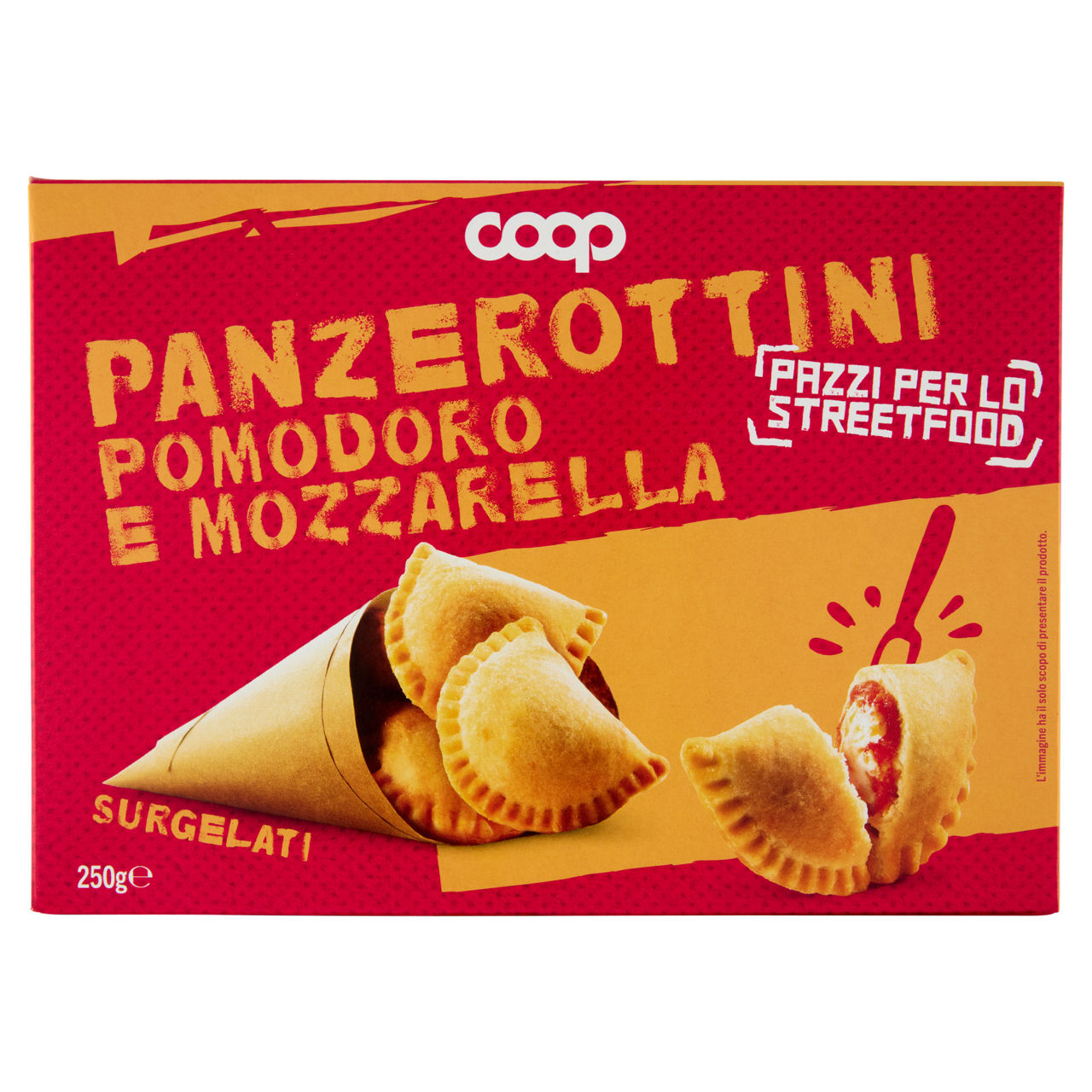 Panzerotti con pomodoro e mozzarella surgelati 250 gr - Immagine 01