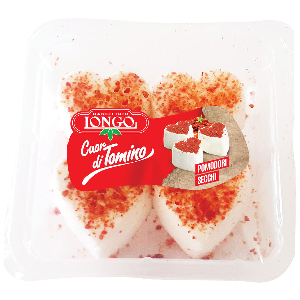 Tomini a cuore con pomodori secchi 4 pz 140 gr - Immagine 01