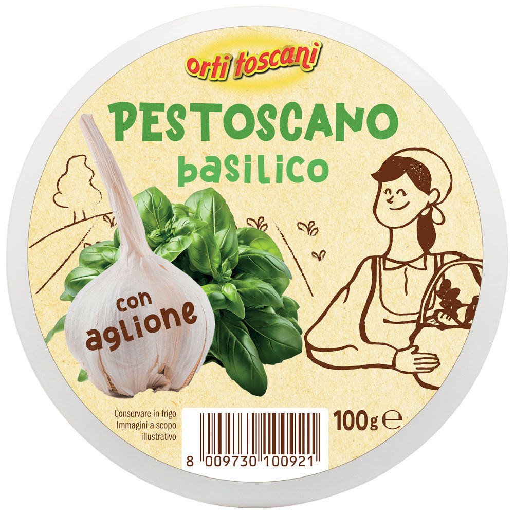 Pesto Toscano basilico e aglione 100 gr - Immagine 01