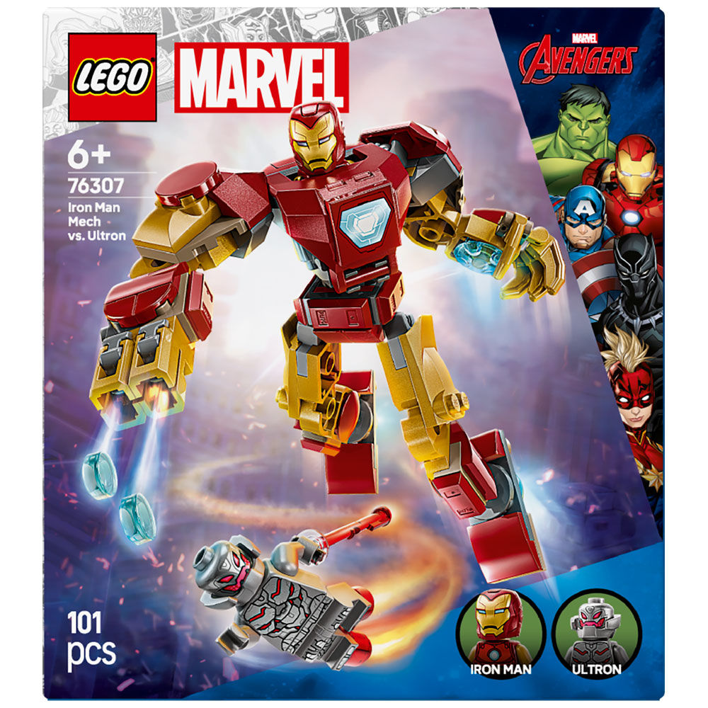 Mech di Iron man contro Ultron superheroes Marvel 76307 - Immagine 11
