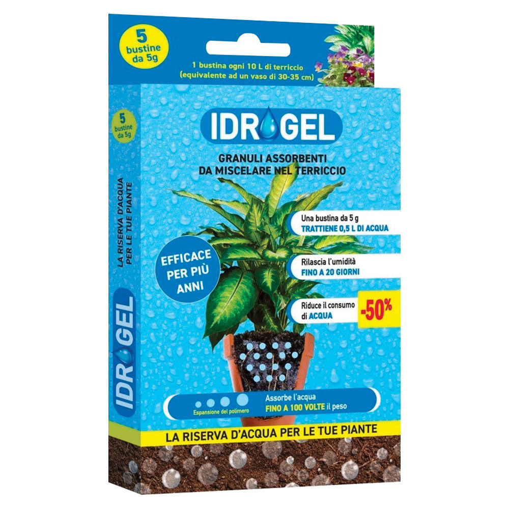Granuli idroassorbenti per substrati piante Idrogel